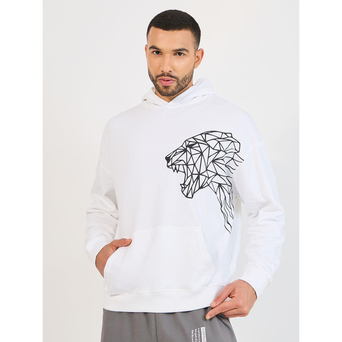 هودي فليس فضفاض بطبعة بليسمنت-men-winterwear-hoodiesandsweatshirts-image-1