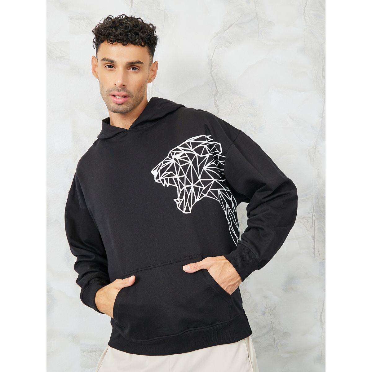 هودي فليس واسع بطبعة بليسمنت-men-winterwear-hoodiesandsweatshirts-image-1