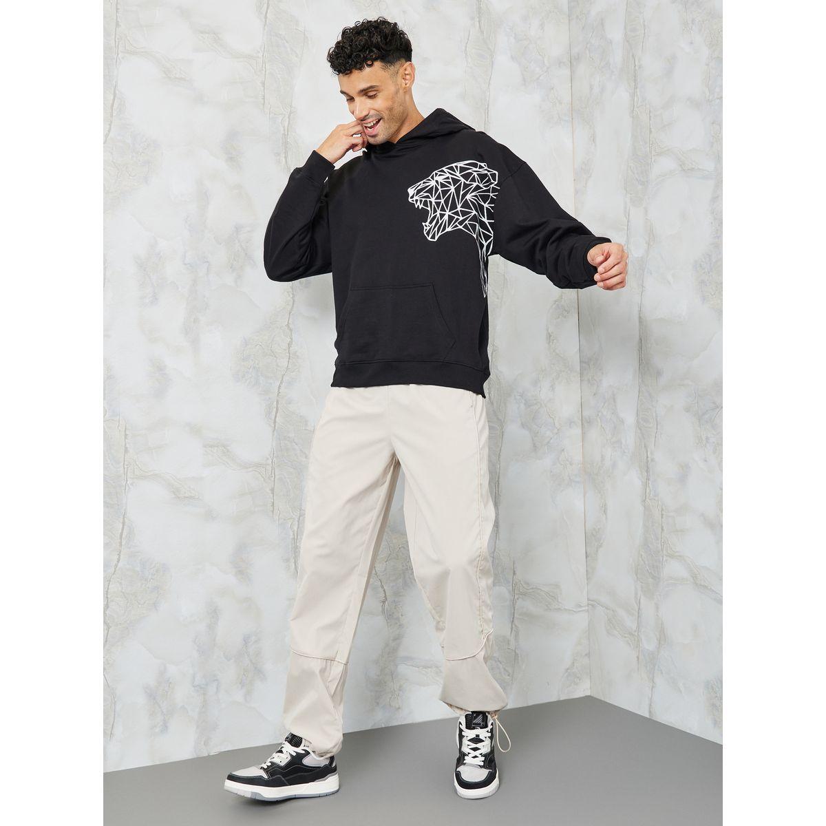 هودي فليس واسع بطبعة بليسمنت-men-winterwear-hoodiesandsweatshirts-image-2