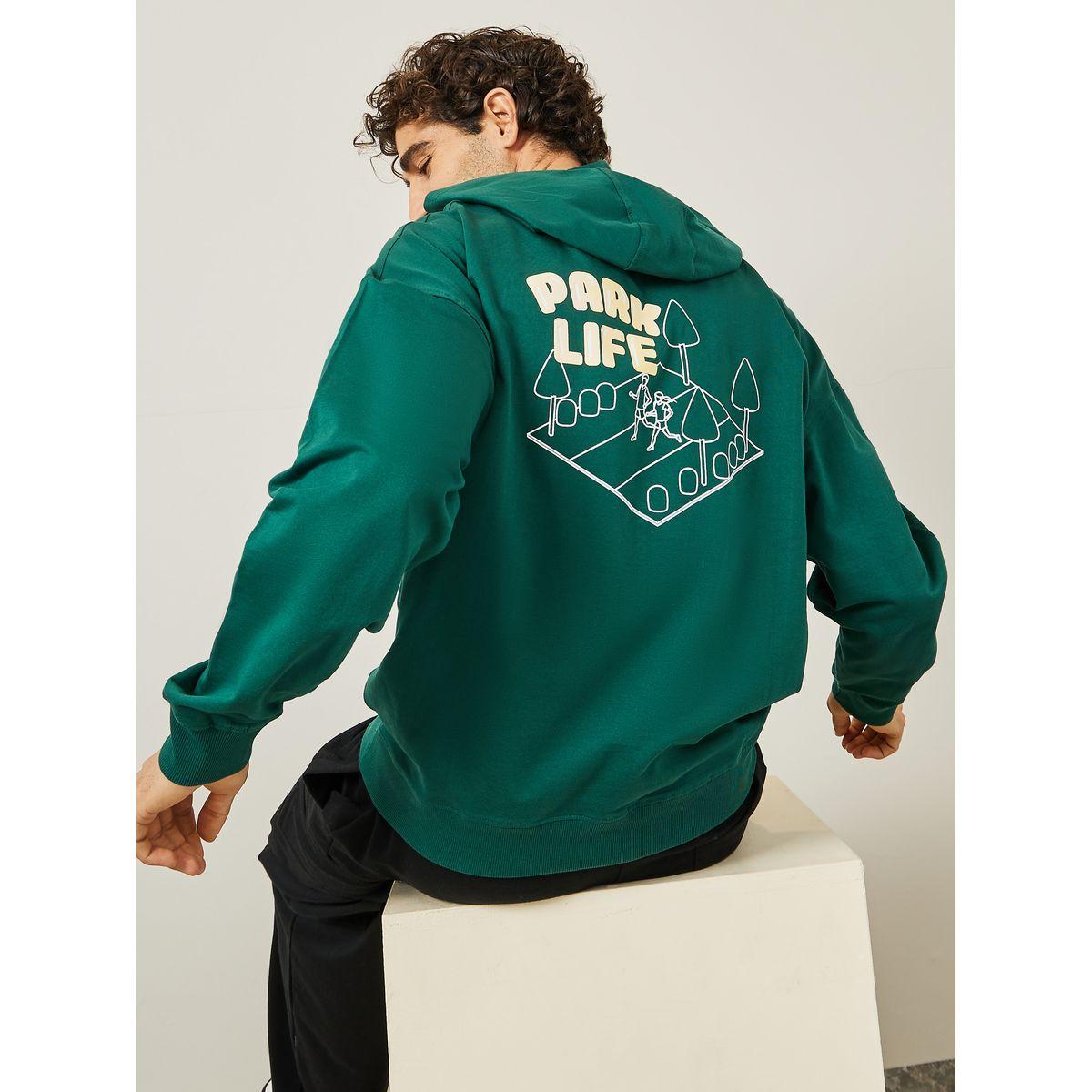 Styli Oversized Front & Back Outdoor Puff Print Terry Hoodie-men-winterwear-hoodiesandsweatshirts-image-1