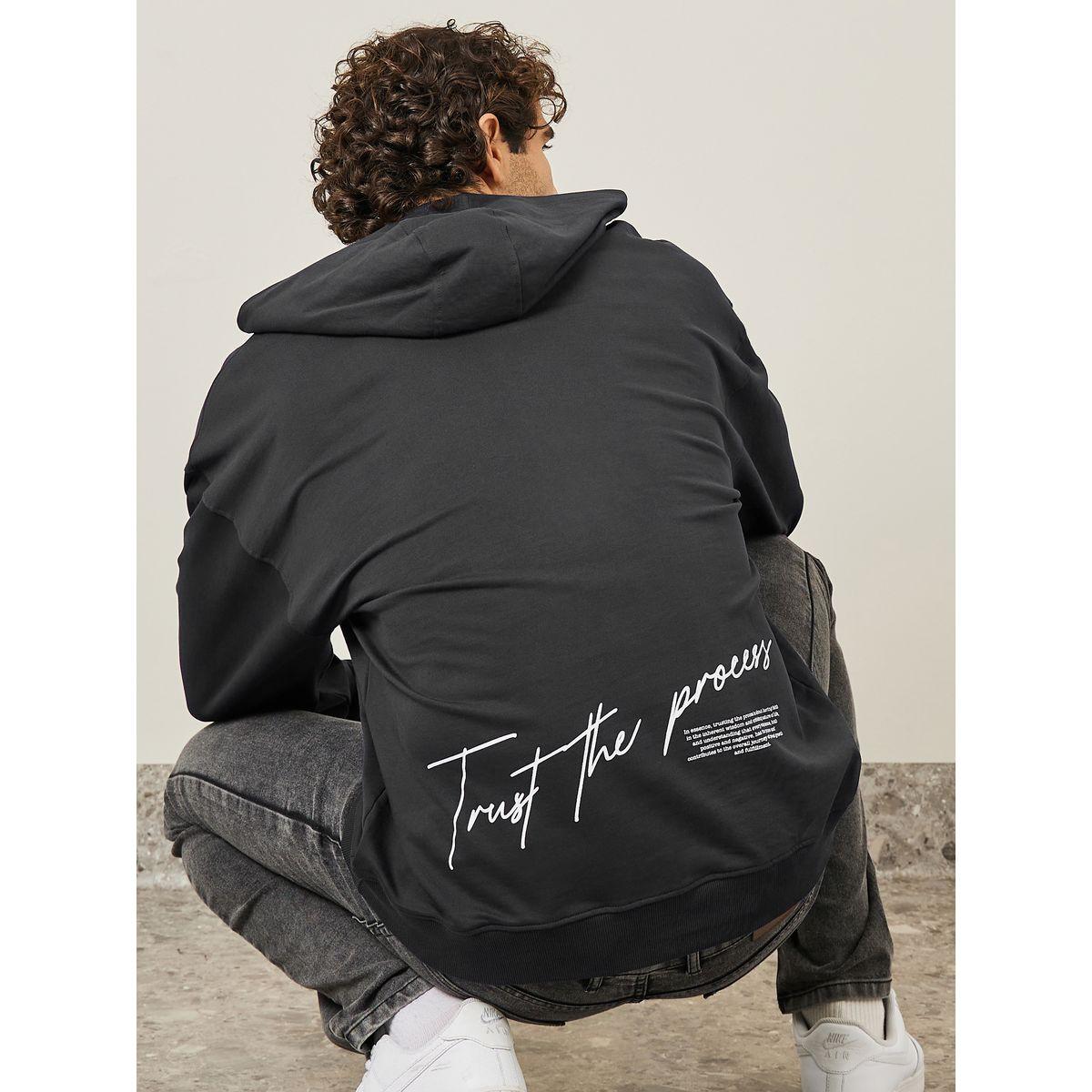 Styli Back Slogan Print Terry  Oversized Hoodie-men-winterwear-hoodiesandsweatshirts-image-1