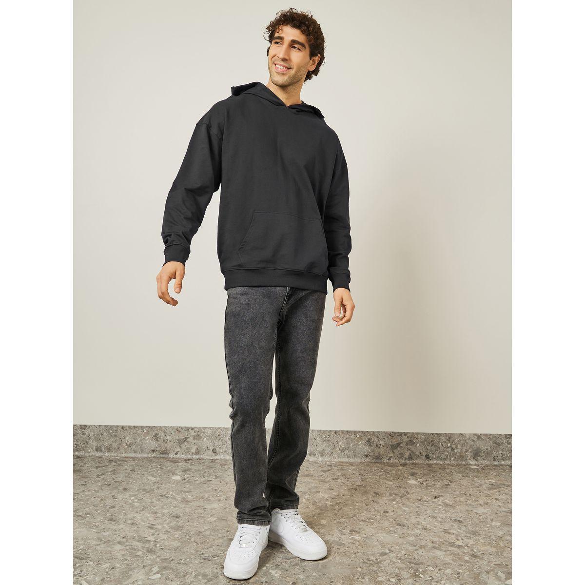 Styli Back Slogan Print Terry  Oversized Hoodie-men-winterwear-hoodiesandsweatshirts-image-2
