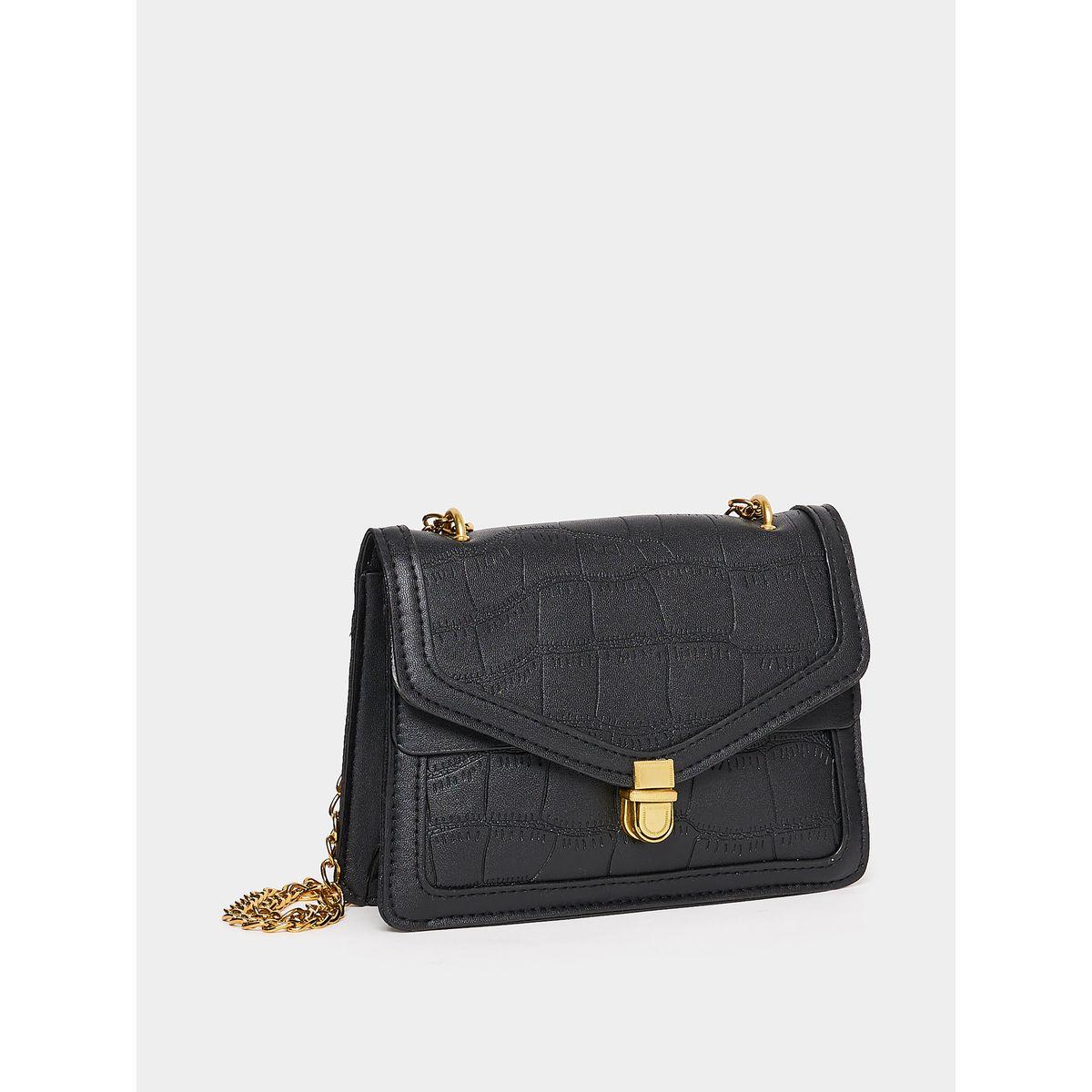 Styli Croc Skin Push Lock Shoulder Bag-women-bagsandwallets-handbags-image-1