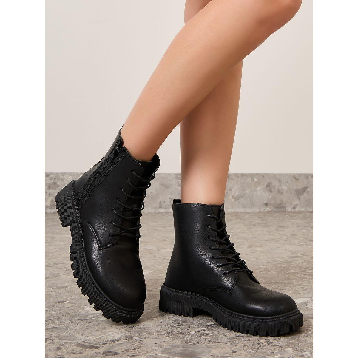 Styli Zip Detail Ankle Length Chelsea Boots-women-shoes-boots-image-1
