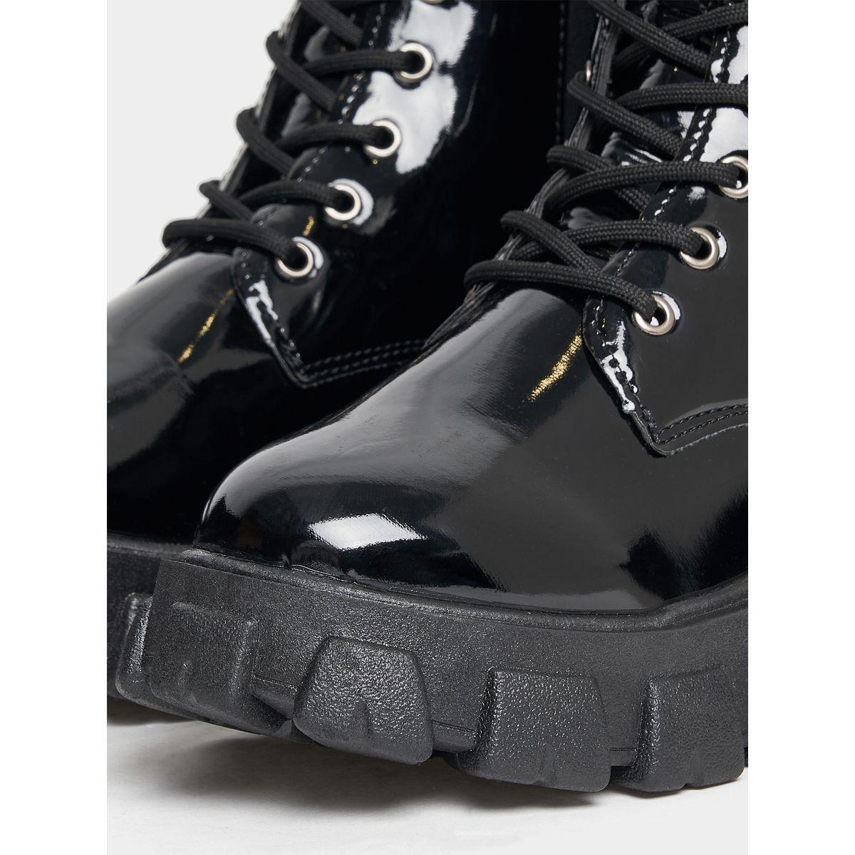 Styli High Top Lace Up Ankle Length Boots-women-shoes-boots-image-6