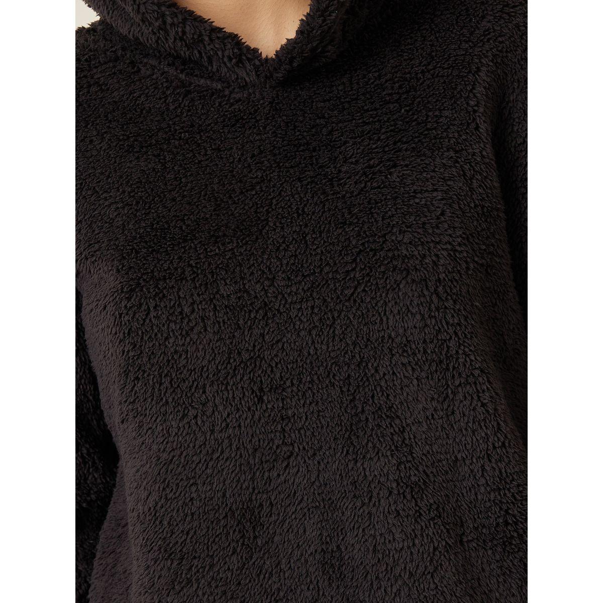 Styli Unwind Bear Ears Fleece Hoodie & Jogger Lounge Set-women-clothing-coordsets-image-4