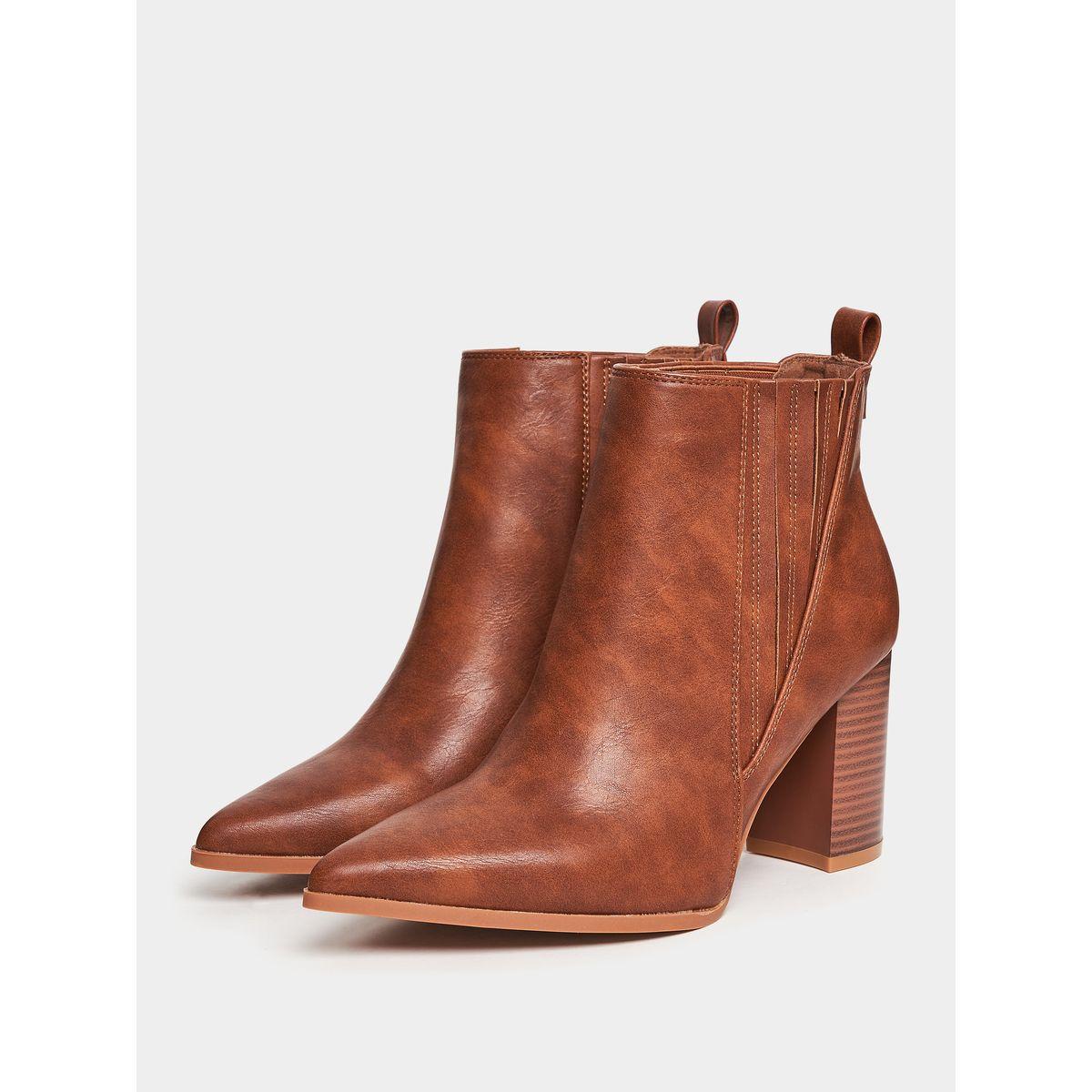 Styli Pointed Toe Block Heel Boots-women-shoes-boots-image-3