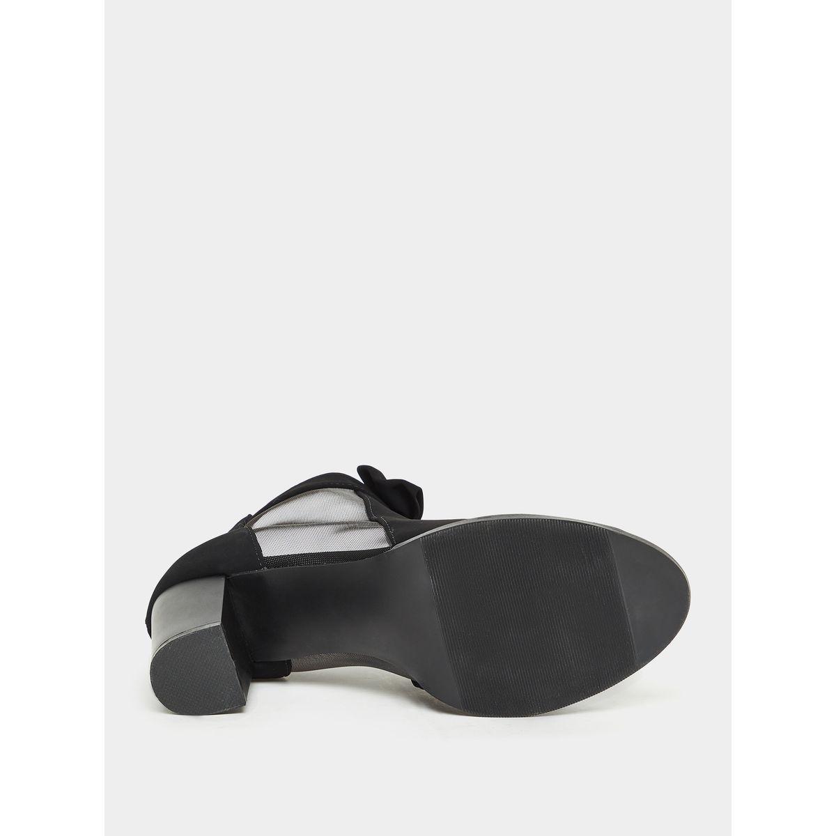 Styli Bow Embellished Block Heel Sandals-women-shoes-heels-image-7