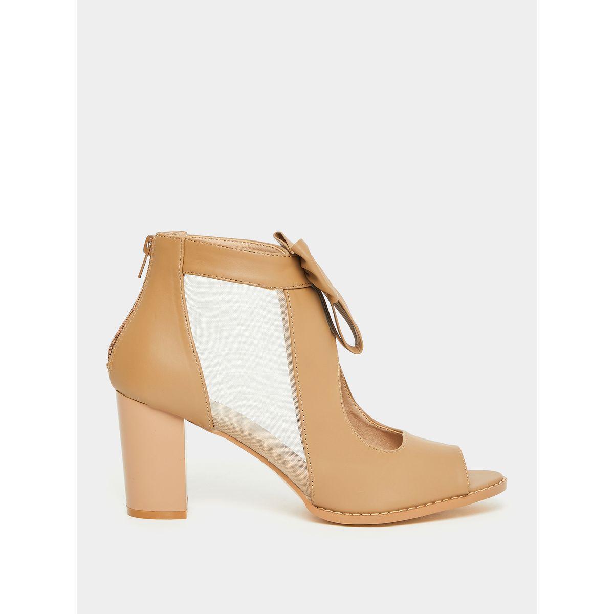Styli Bow Embellished Block Heel Sandals-women-shoes-heels-image-2