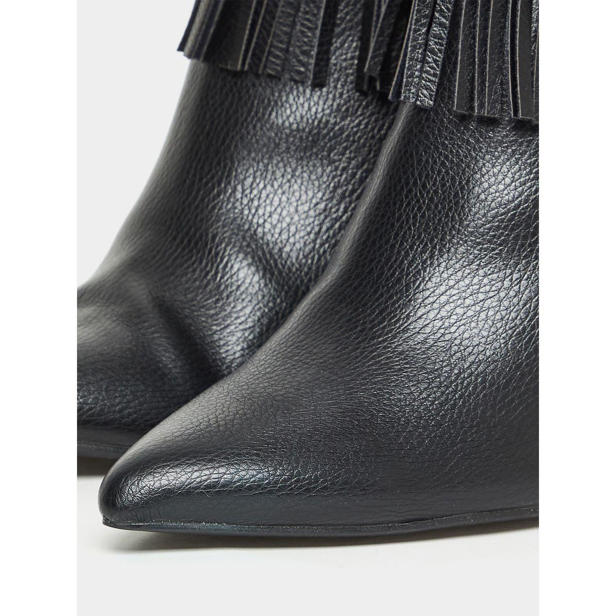 Styli Pointed Toe Frill Embellished Pencil Heel Boots-women-shoes-boots-image-6