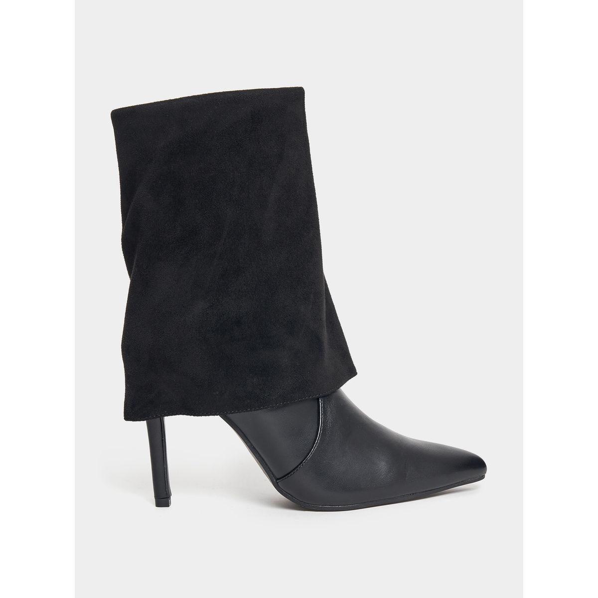 Styli Pointed Toe Boots with Ankle Zip Closure-women-shoes-boots-image-2