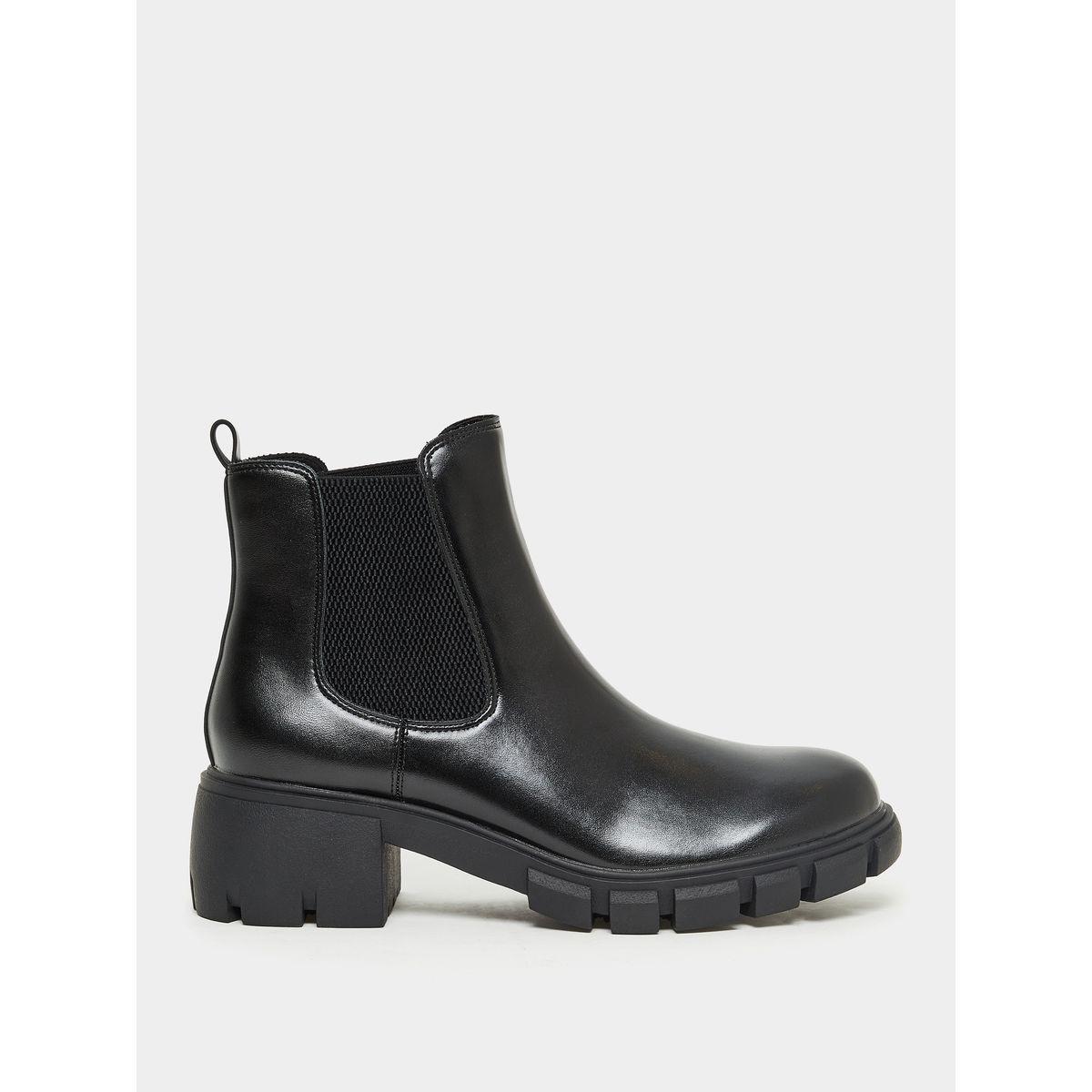 Styli Block Heel Ankle Length Chelsea Boots-women-shoes-boots-image-1