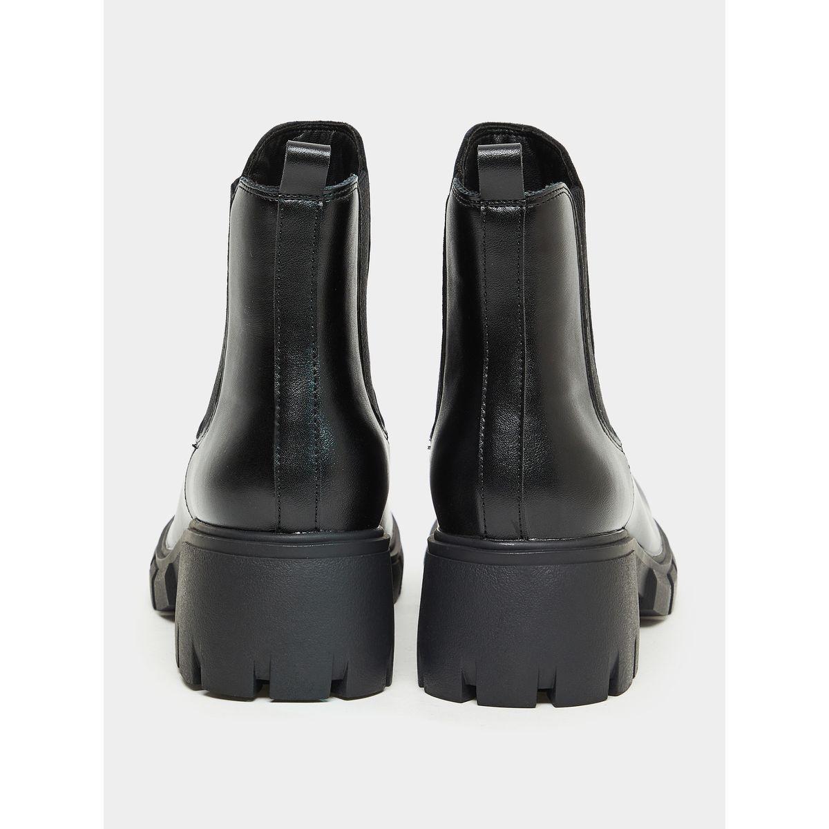Styli Block Heel Ankle Length Chelsea Boots-women-shoes-boots-image-3