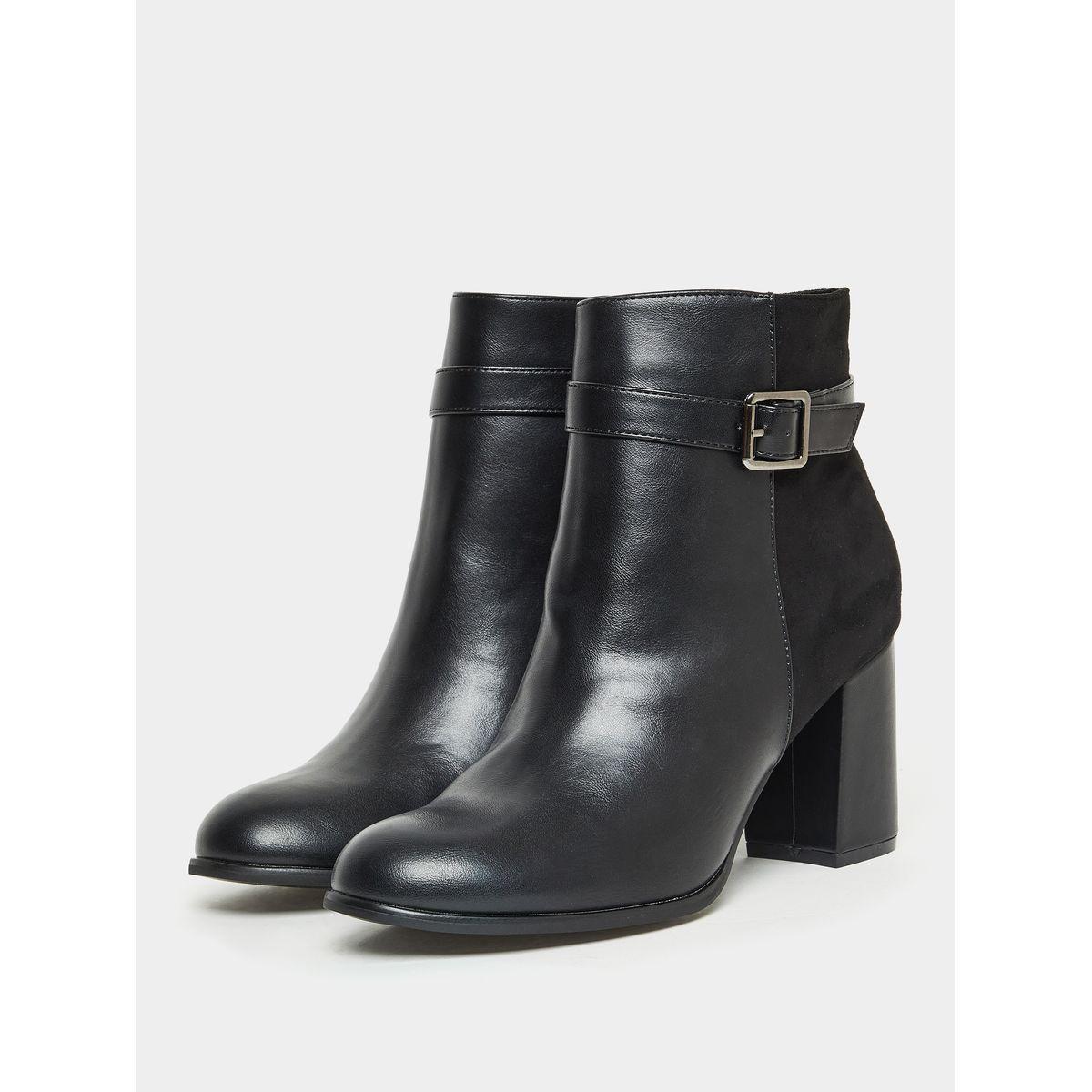Styli Ankle Length Boots With Buckle Closure-women-shoes-boots-image-3