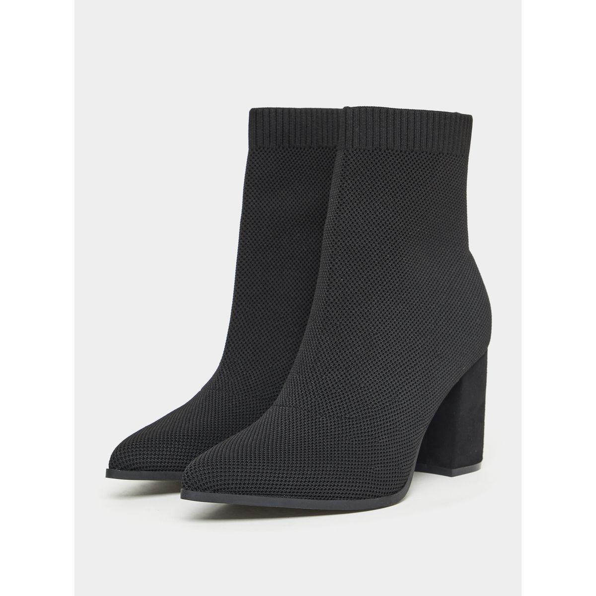 Styli Pointed Toe Ankle Length Heeled Boots-women-shoes-boots-image-3