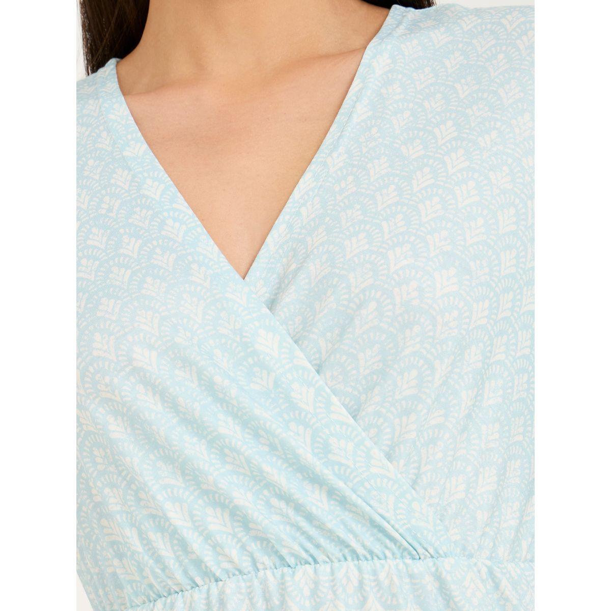 قميص نوم مطبع بطبعة هندسية-women-clothing-nightwear-nighties-image-3