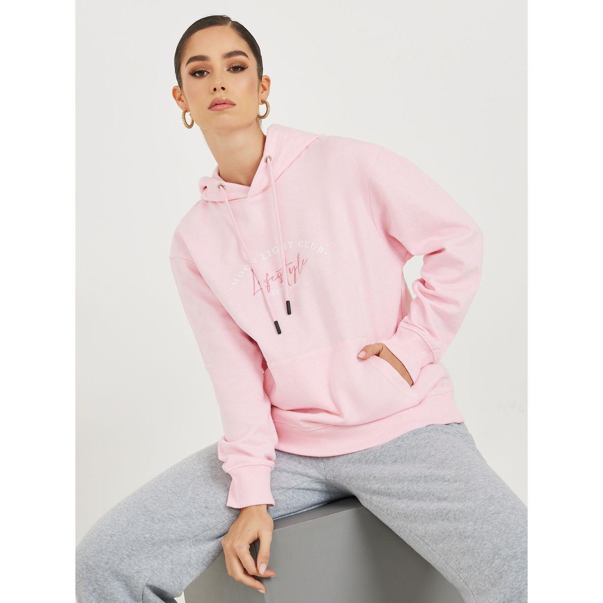 Styli Regular Fit Regular Length Embroidered Slogan Hoodie-women-winterwear-hoodiesandsweatshirts-hoodies-image-1