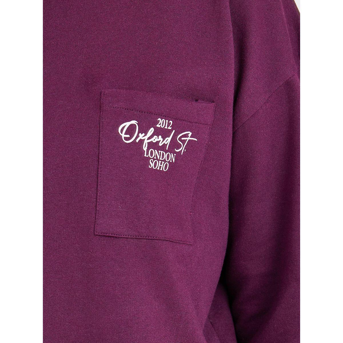 Styli Oversized Slogan Print Sweatshirt with Pocket-women-winterwear-hoodiesandsweatshirts-sweatshirts-image-3