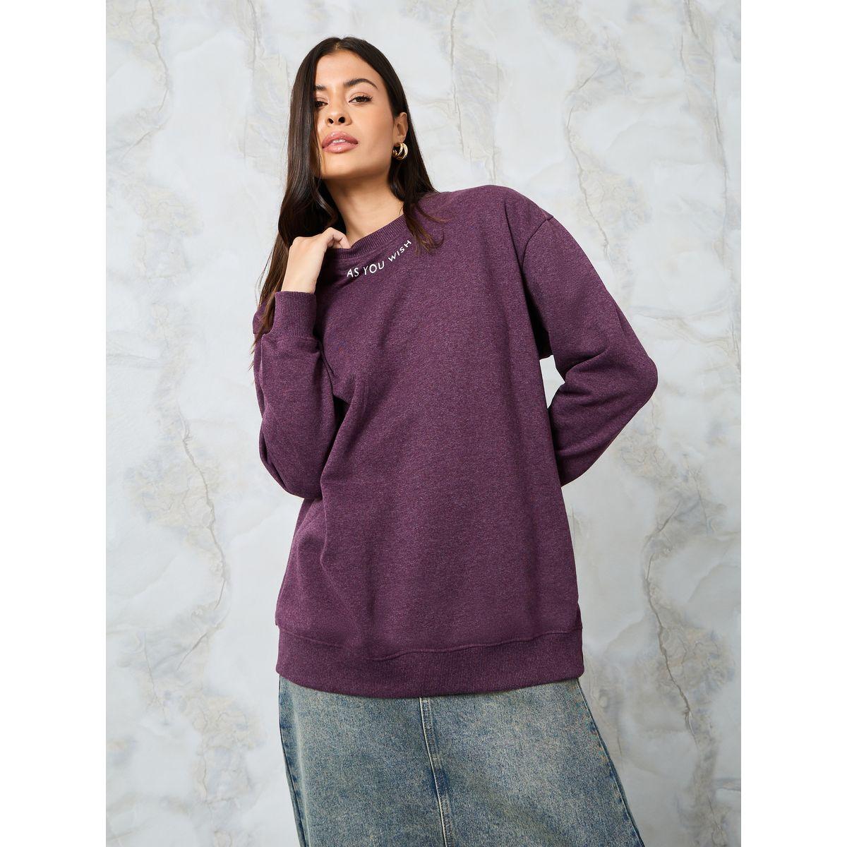 سويت شيرت مطبع بكتابة-women-winterwear-hoodiesandsweatshirts-sweatshirts-image-1