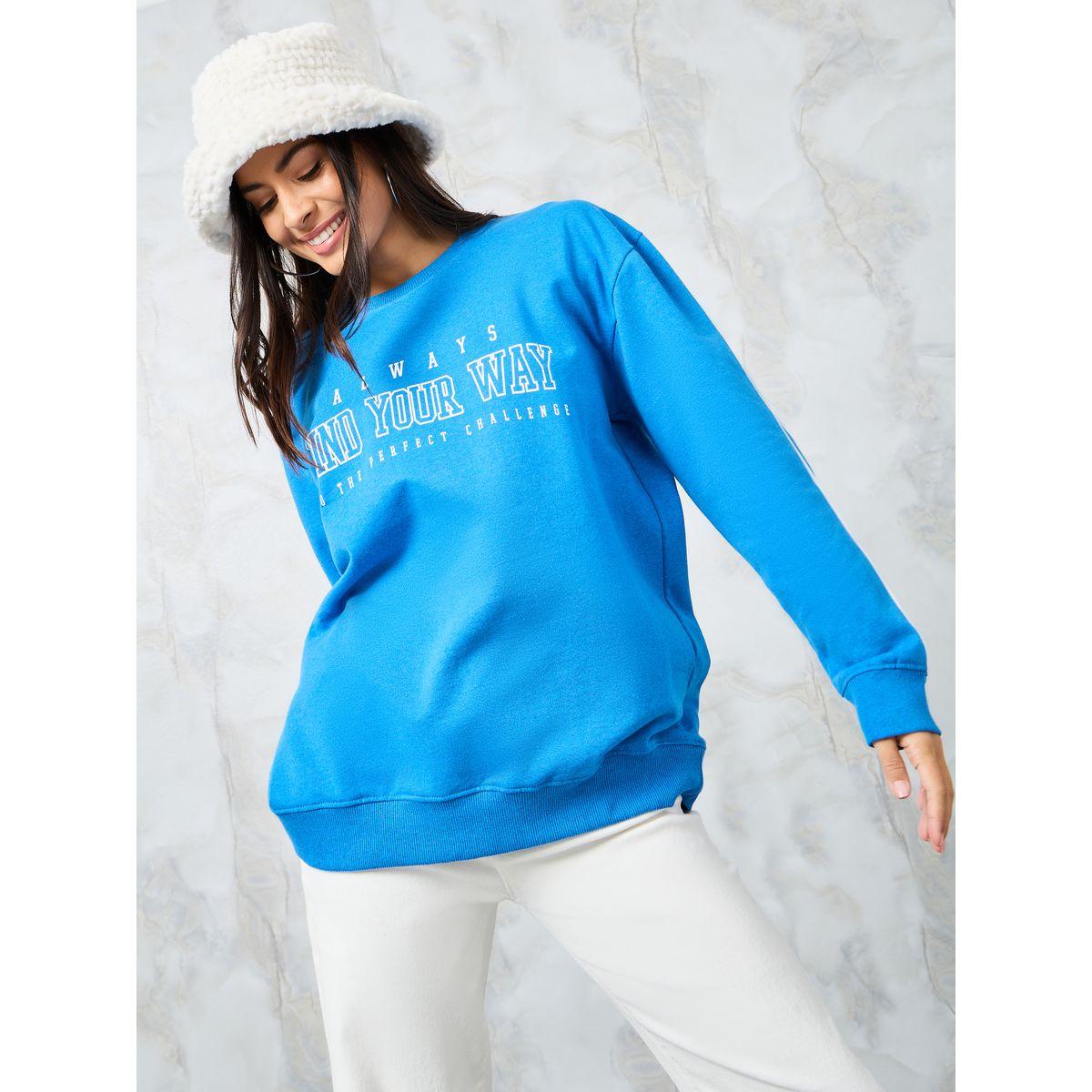 Styli Regular Fit Longline Slogan Print Sweatshirt-women-winterwear-hoodiesandsweatshirts-sweatshirts-image-3