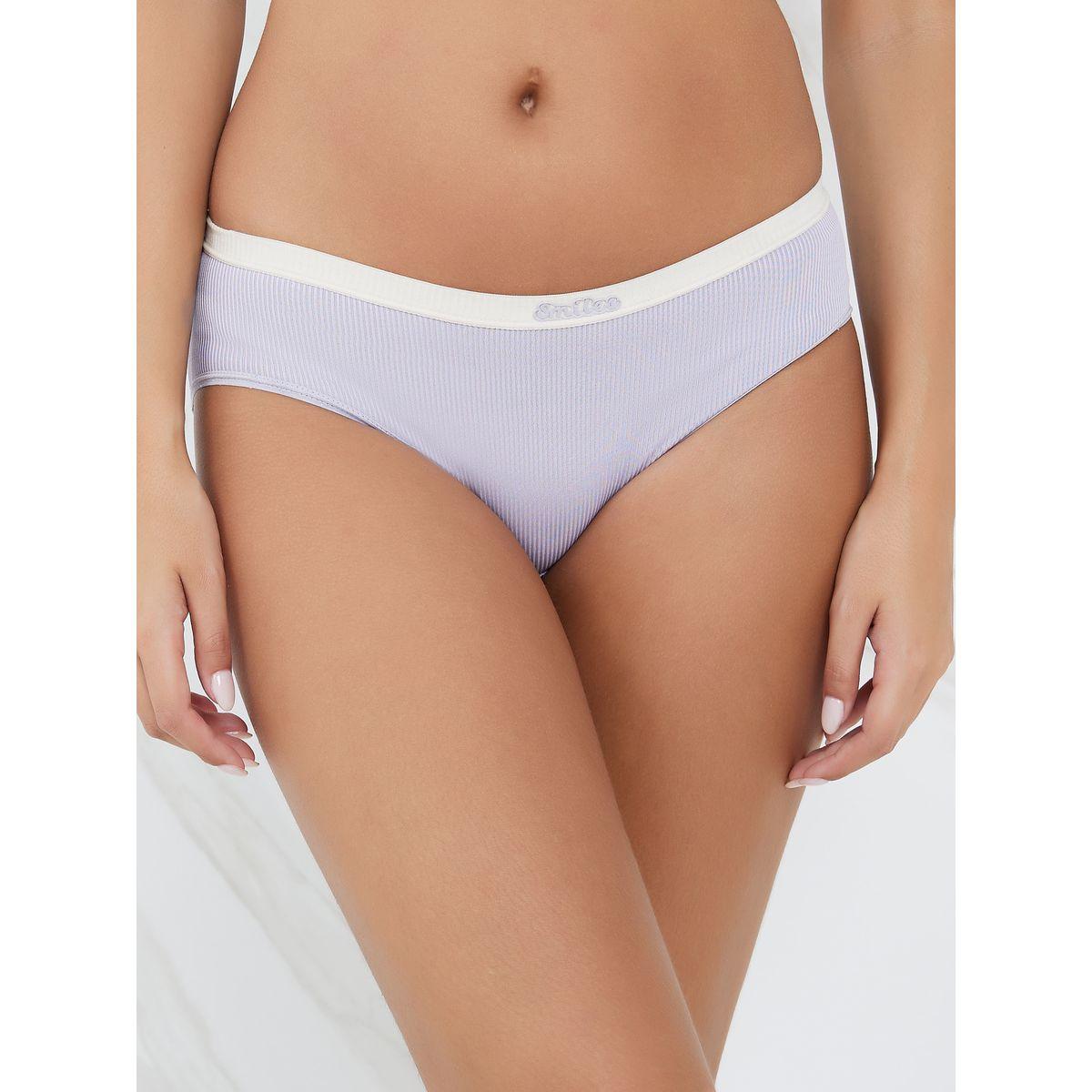 Styli Pack of 3 - Smiles Contrast Waist Cotton Rib Shorts-women-clothing-lingerie-panties-image-7