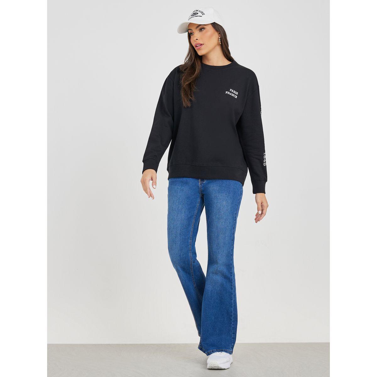 سويت شيرت مطبع بكتابة-women-winterwear-hoodiesandsweatshirts-sweatshirts-image-2