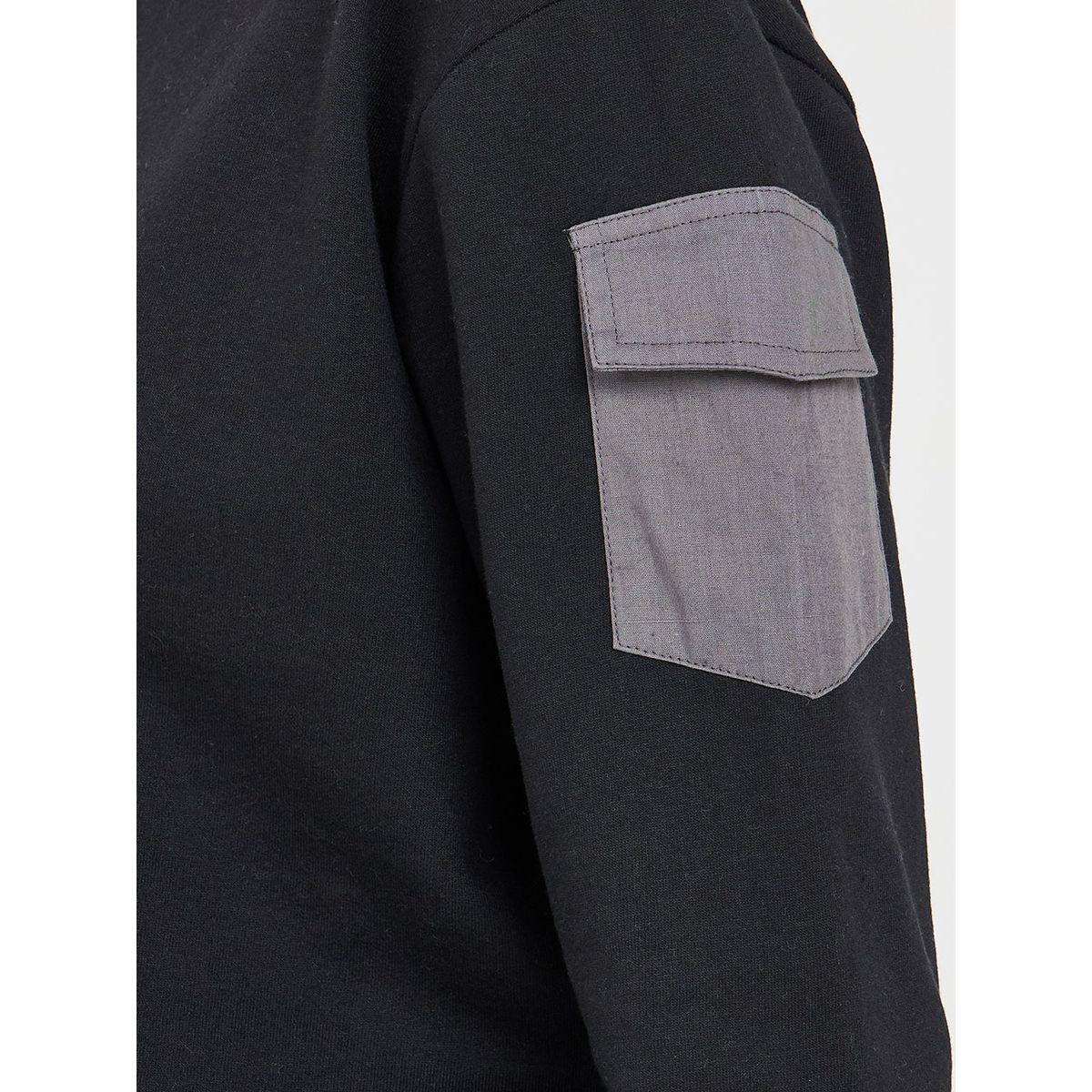 Styli Regular Fit Slogan Sweatshirt with Pocket Detail-women-winterwear-hoodiesandsweatshirts-sweatshirts-image-3