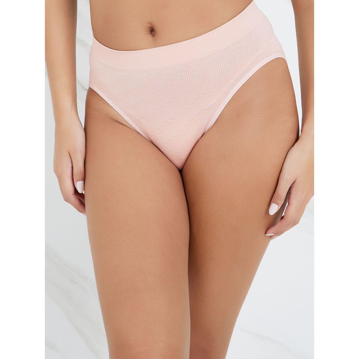 Styli Pack of 4 - Textured Seamless Bikini-women-clothing-lingerie-panties-image-3