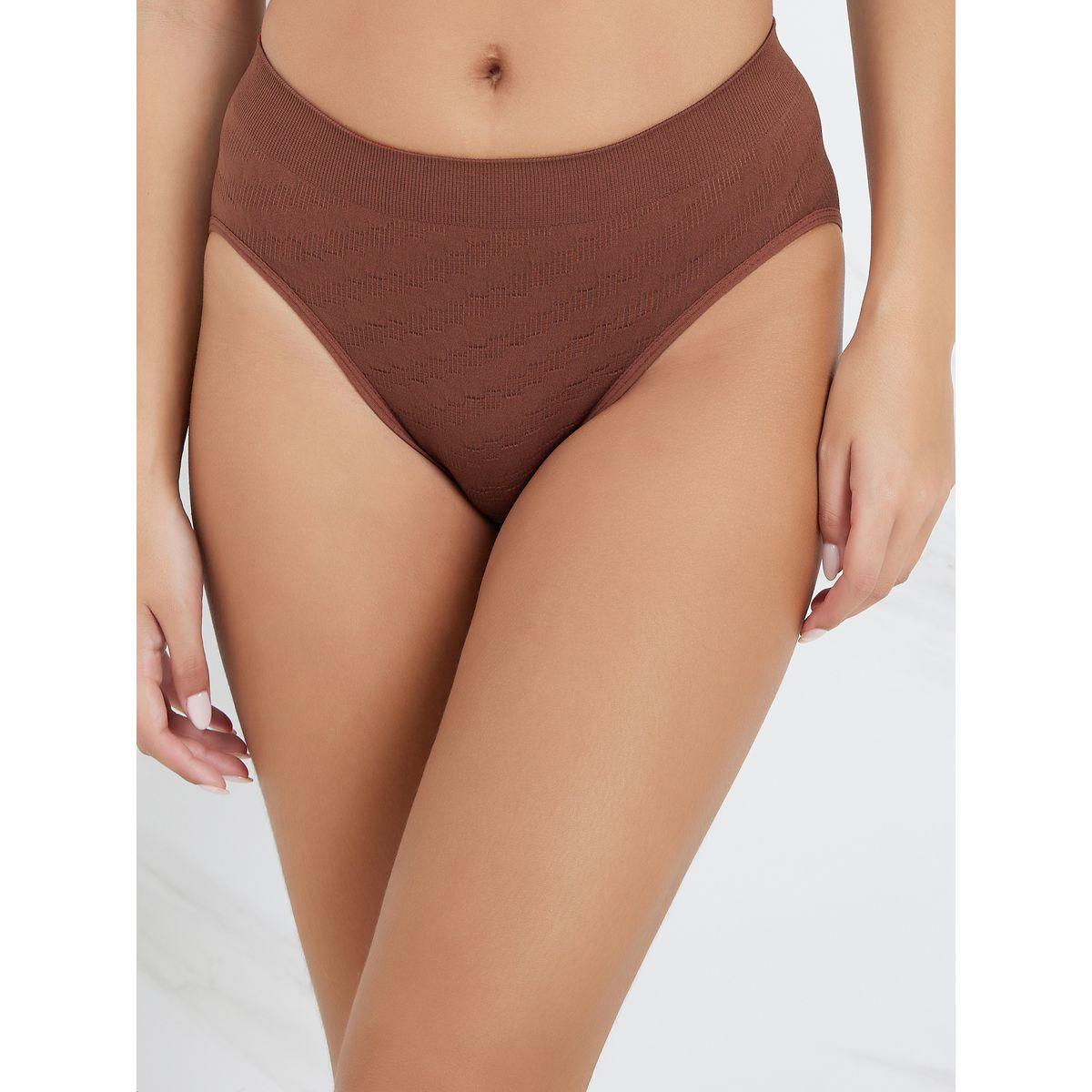 Styli Pack of 4 - Textured Seamless Bikini-women-clothing-lingerie-panties-image-7