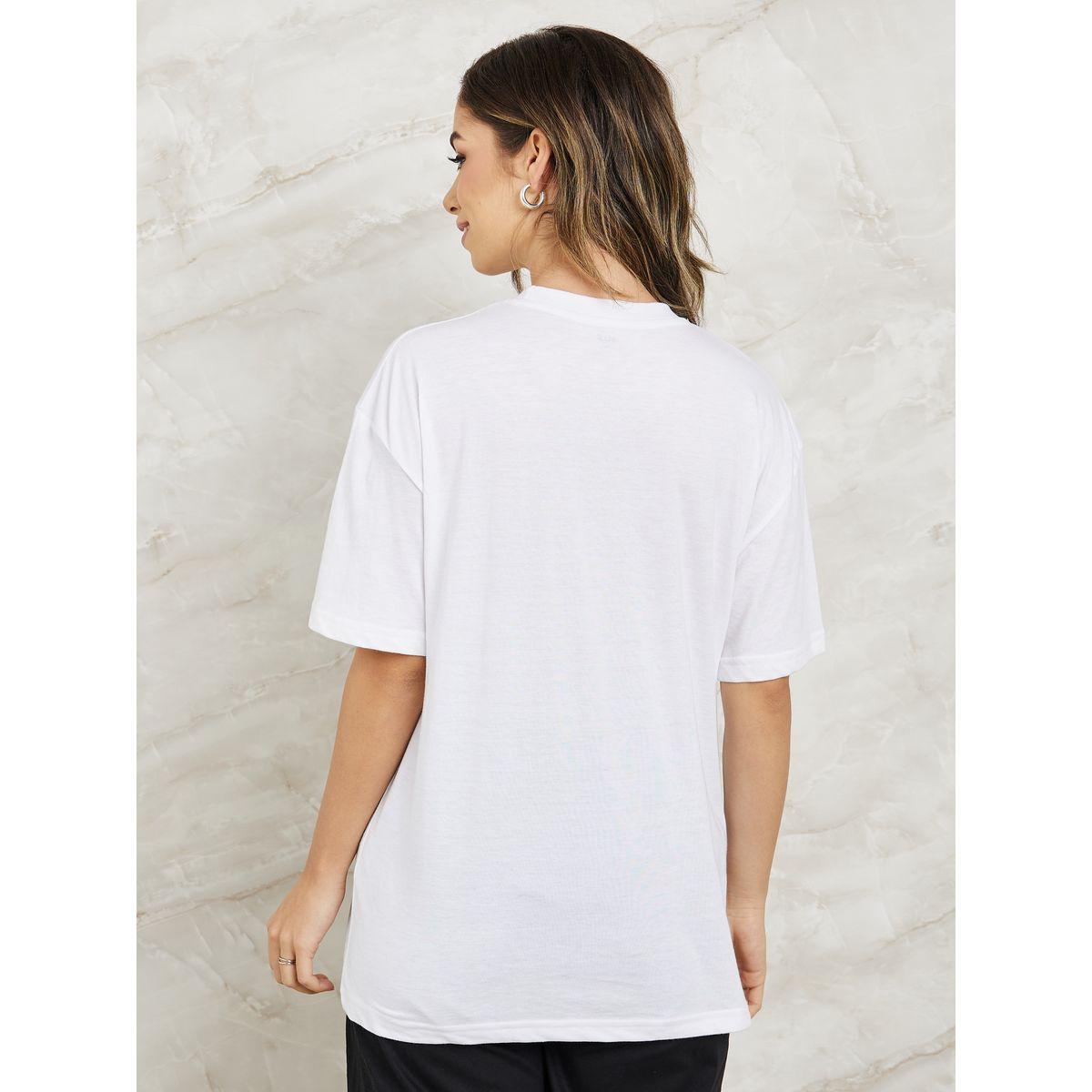 Styli Oversized Foil Slogan Print Longline T-Shirt-women-clothing-tshirts-image-4
