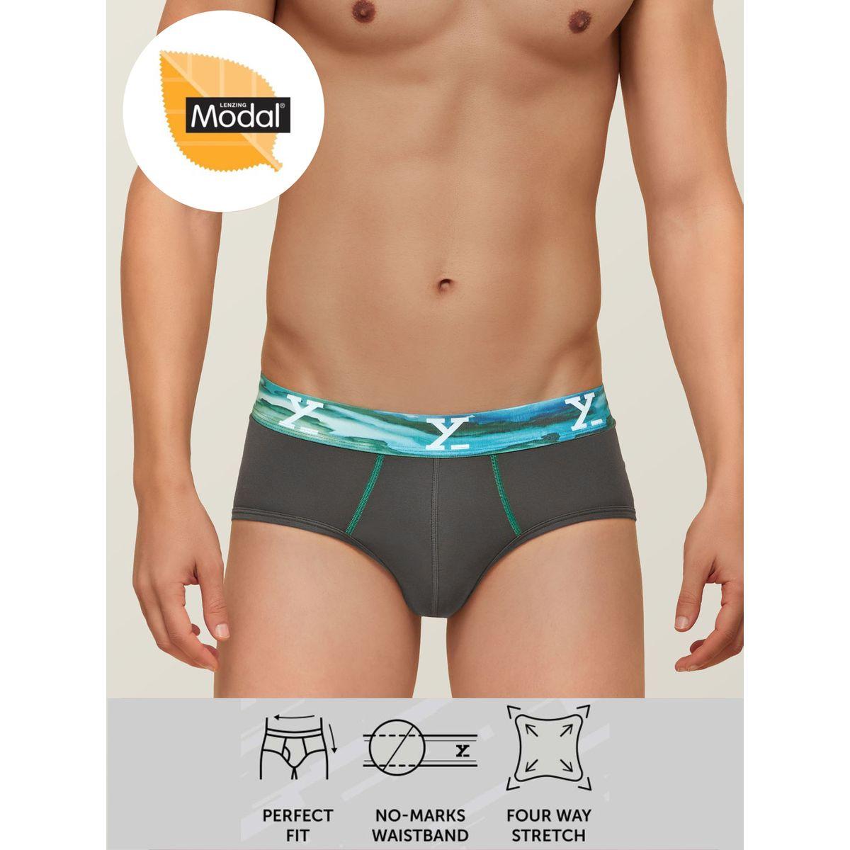 XYXX X Styli Modal Stretch Brief with Printed Branded Elastic-men-clothing-innerwear-underwear-image-1