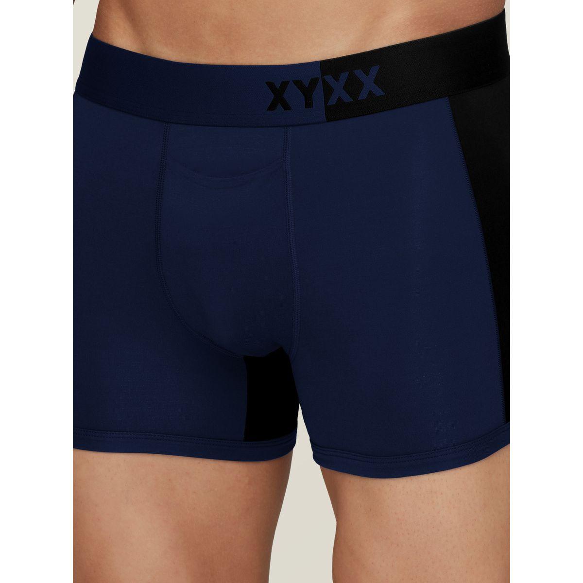 XYXX X Styli Colorblock Modal Stretch Trunks with Branding-men-clothing-innerwear-underwear-image-3