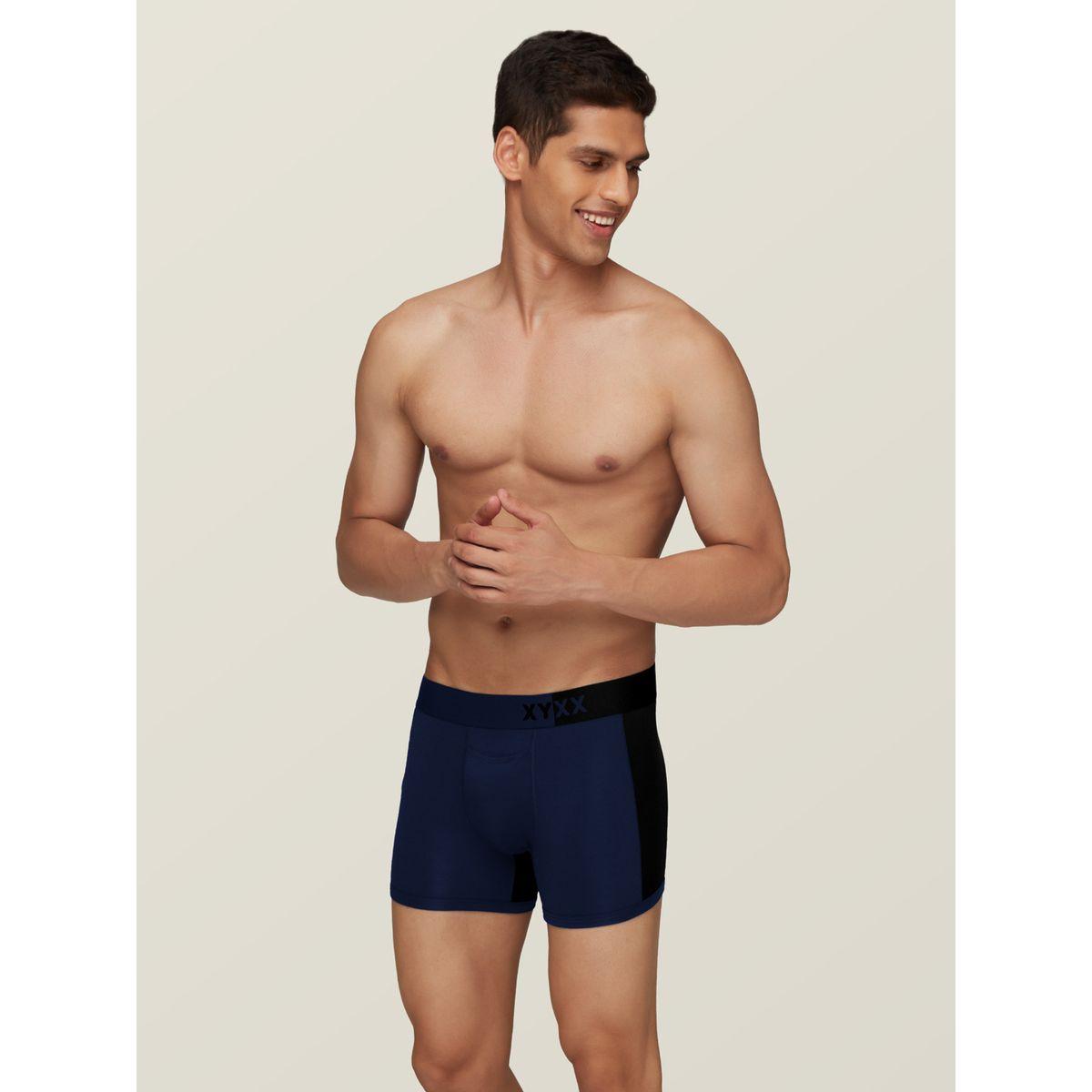 XYXX X Styli Colorblock Modal Stretch Trunks with Branding-men-clothing-innerwear-underwear-image-4