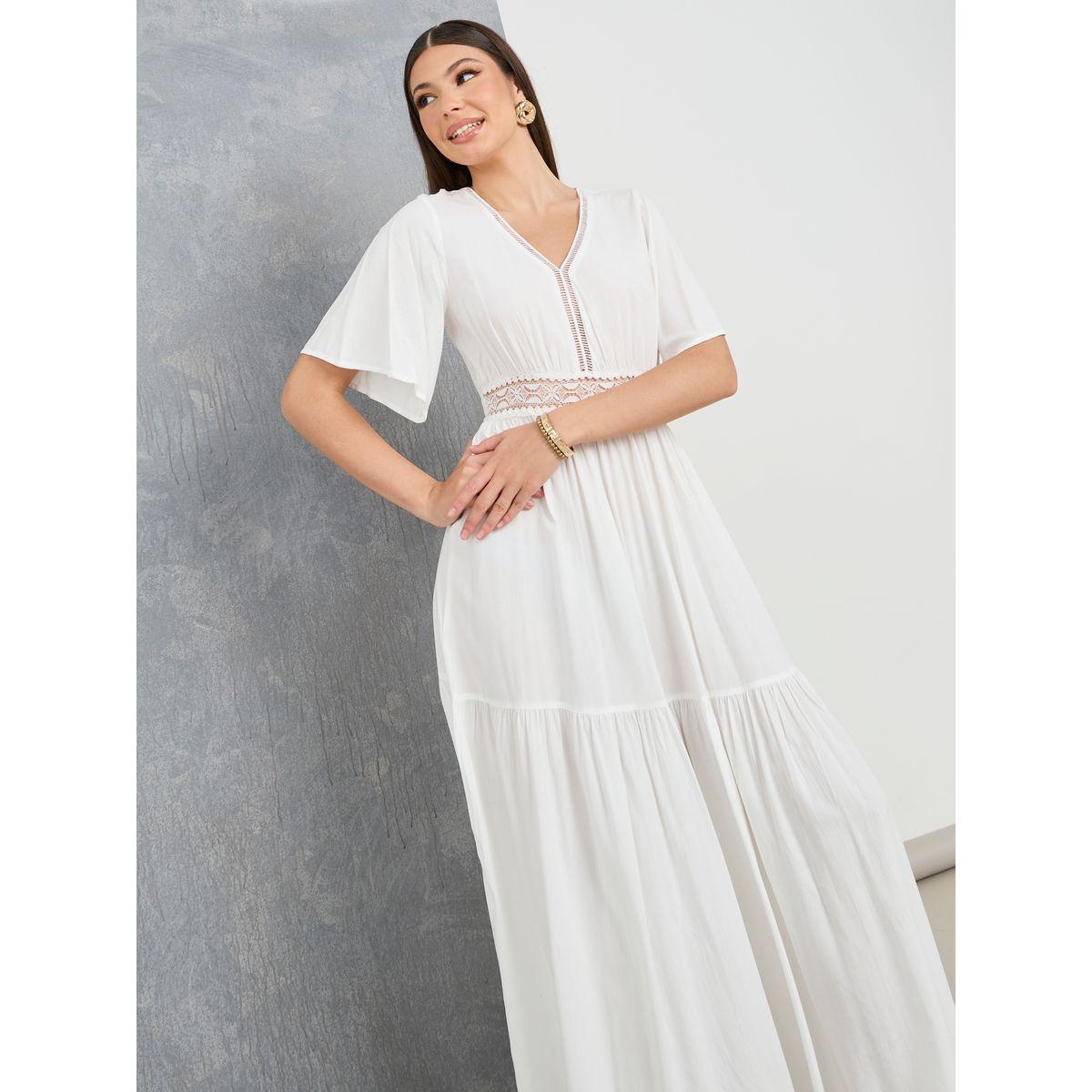 Styli Lace Insert V Neck A-Line Maxi Dress-women-clothing-dresses-image-5