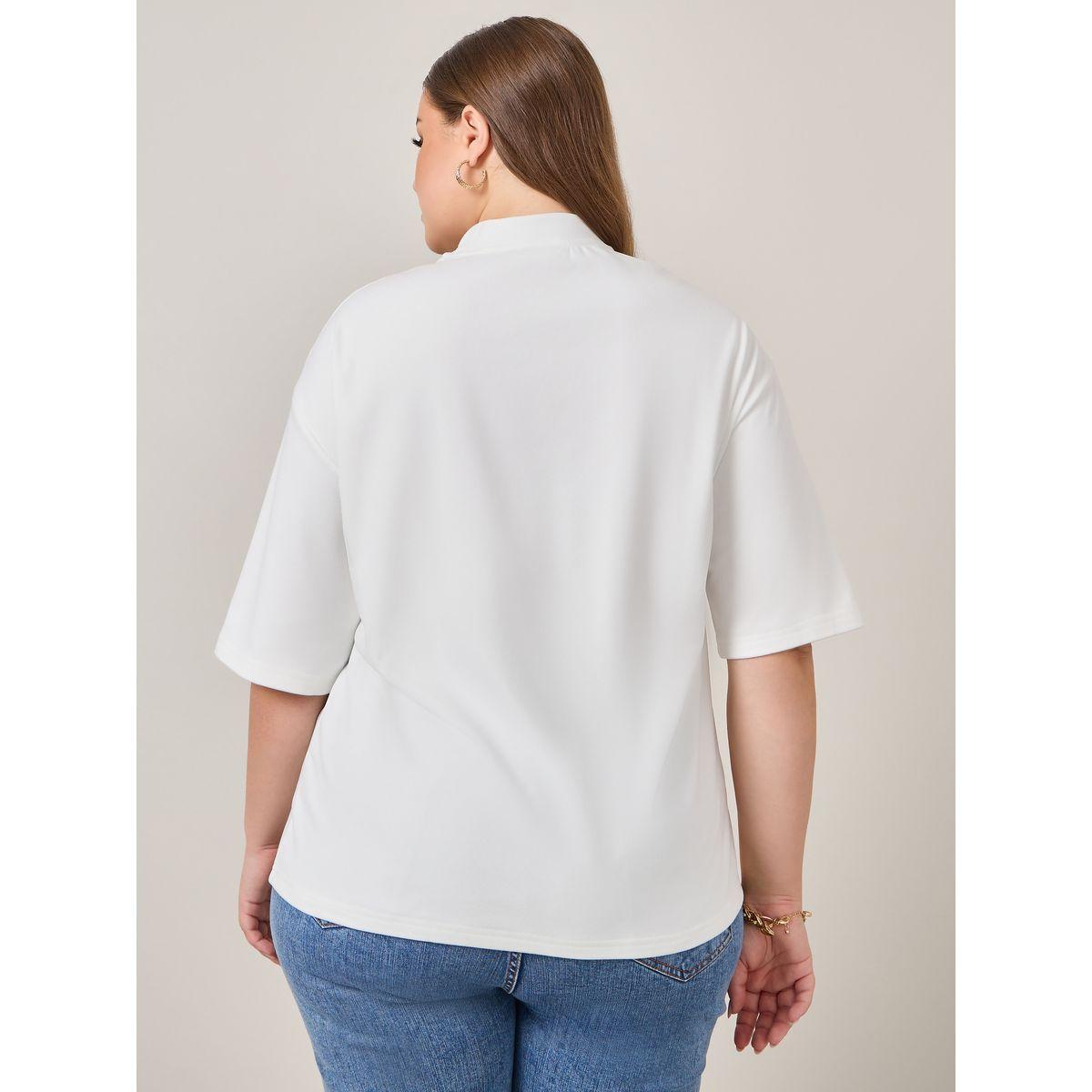 تيشيرت واسع مطبع بكتابة-women-clothing-tshirts-image-4