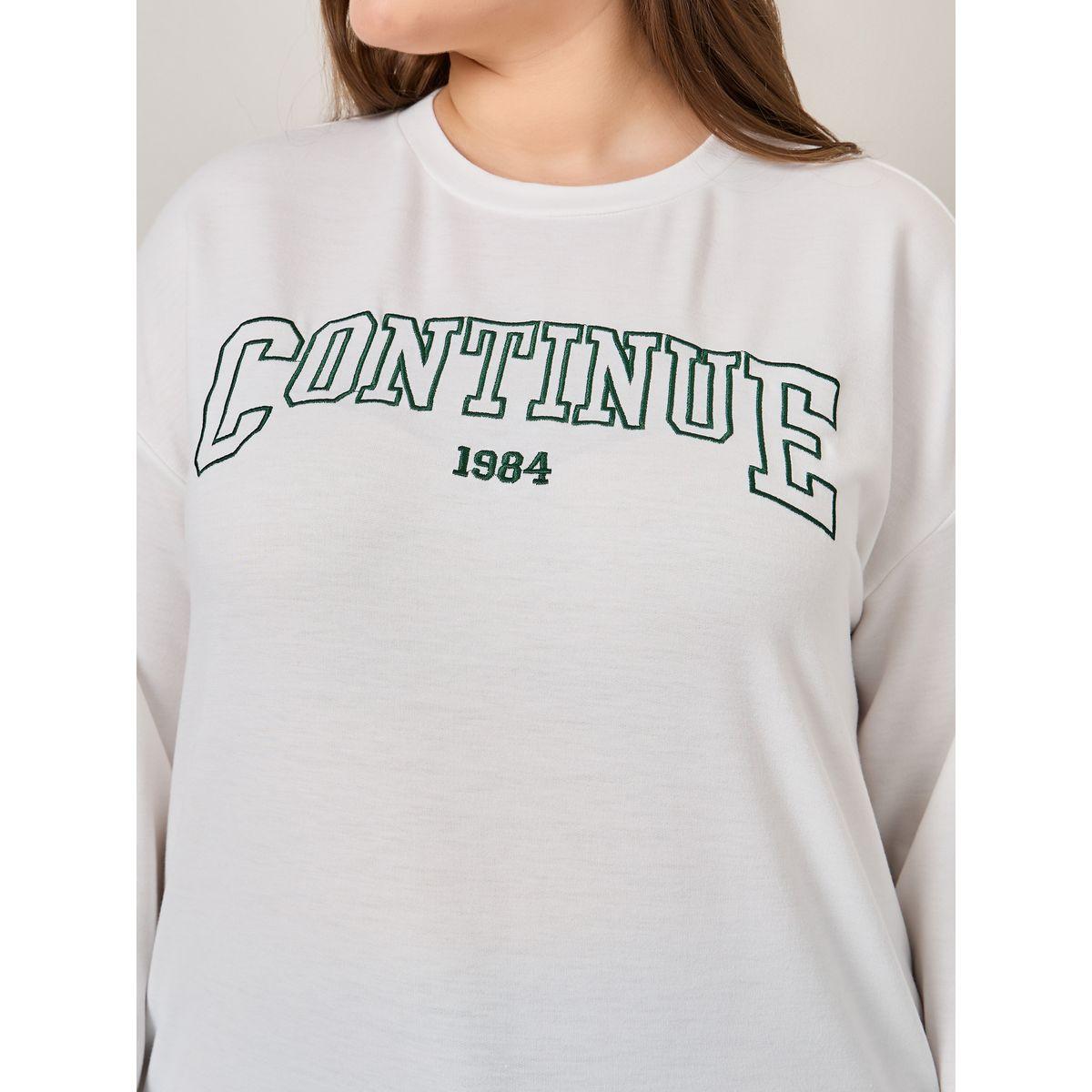 Styli Plus Embroidered Slogan Oversized T-Shirt-women-clothing-tshirts-image-3