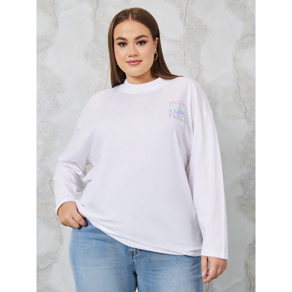 تيشيرت واسع بياقة عالية-women-clothing-tshirts-image-1