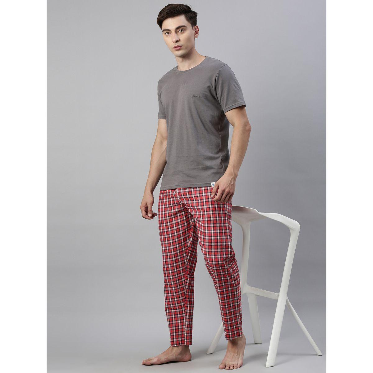 Styli Checkered Print Straight Pyjama-men-clothing-nightwear-pyjamaandshorts-image-4