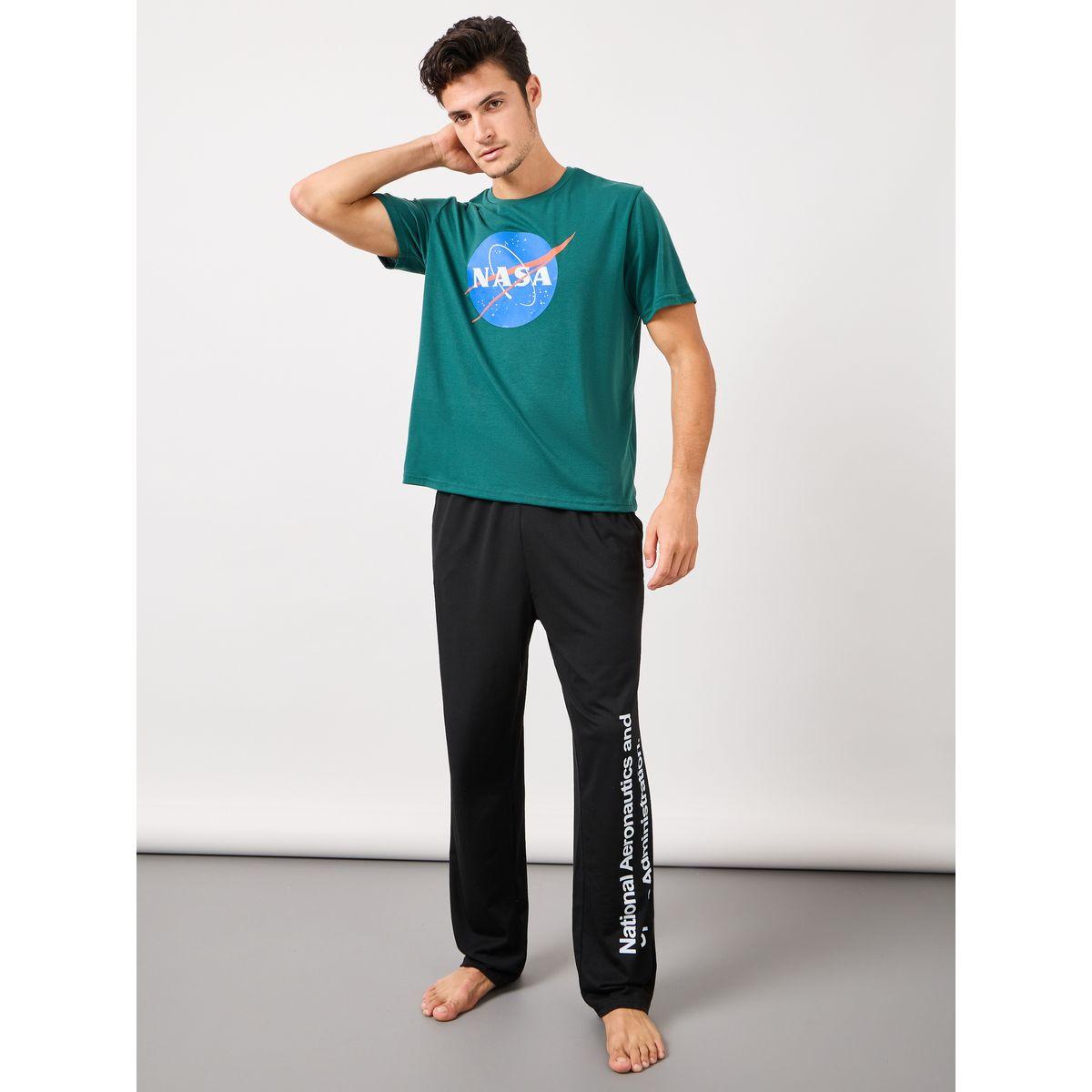 طقم بيجاما من ( تيشيرت + بنطال )-men-clothing-nightwear-sets-image-1