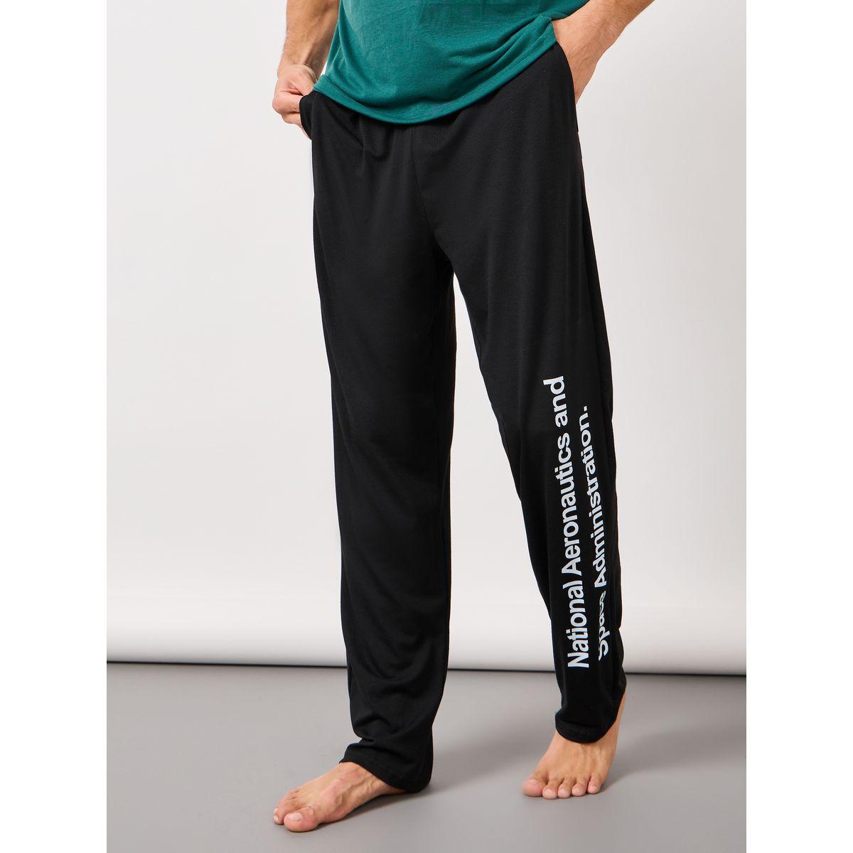 Styli Unwind NASA Graphic Print T-Shirt & Straight Pyjama Set-men-clothing-nightwear-sets-image-3