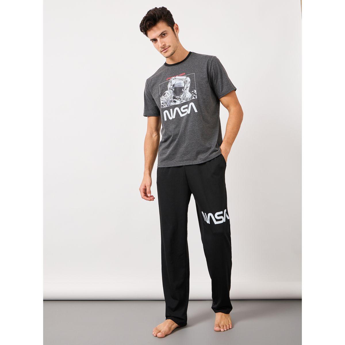 طقم بيجاما من ( تيشيرت + بنطال )-men-clothing-nightwear-sets-image-1