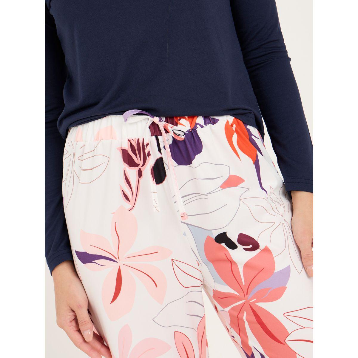 طقم بيجاما من ( تيشيرت + بنطال )-women-clothing-nightwear-pyjamas-longsets-image-5