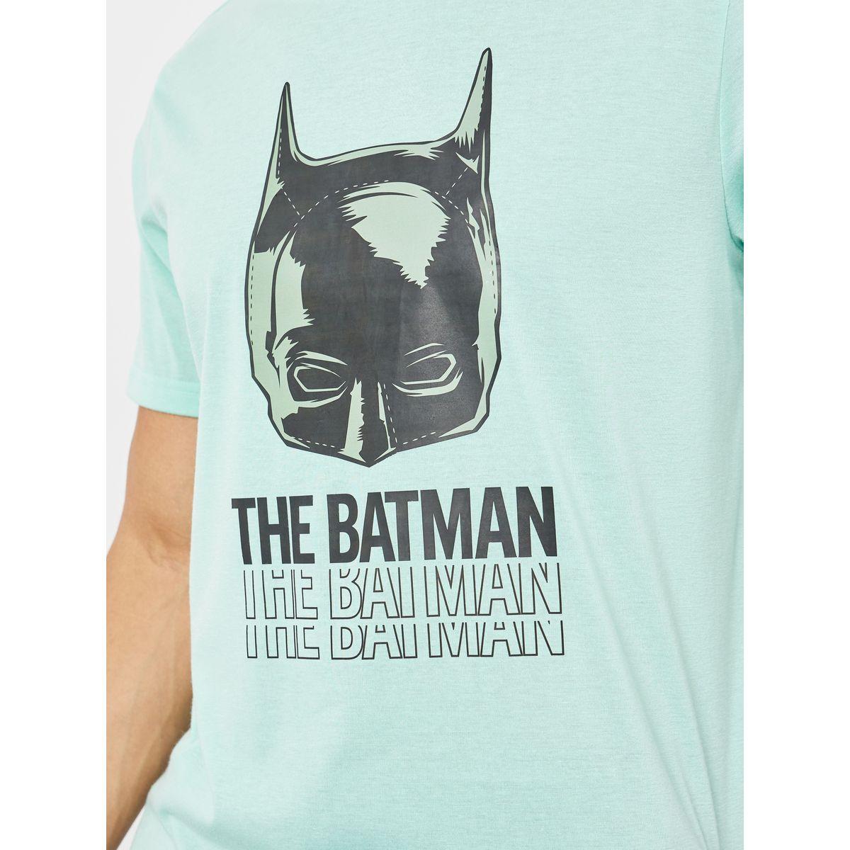 Styli Unwind Batman Graphic Print T-Shirt & Printed Shorts Set-men-clothing-nightwear-sets-image-3