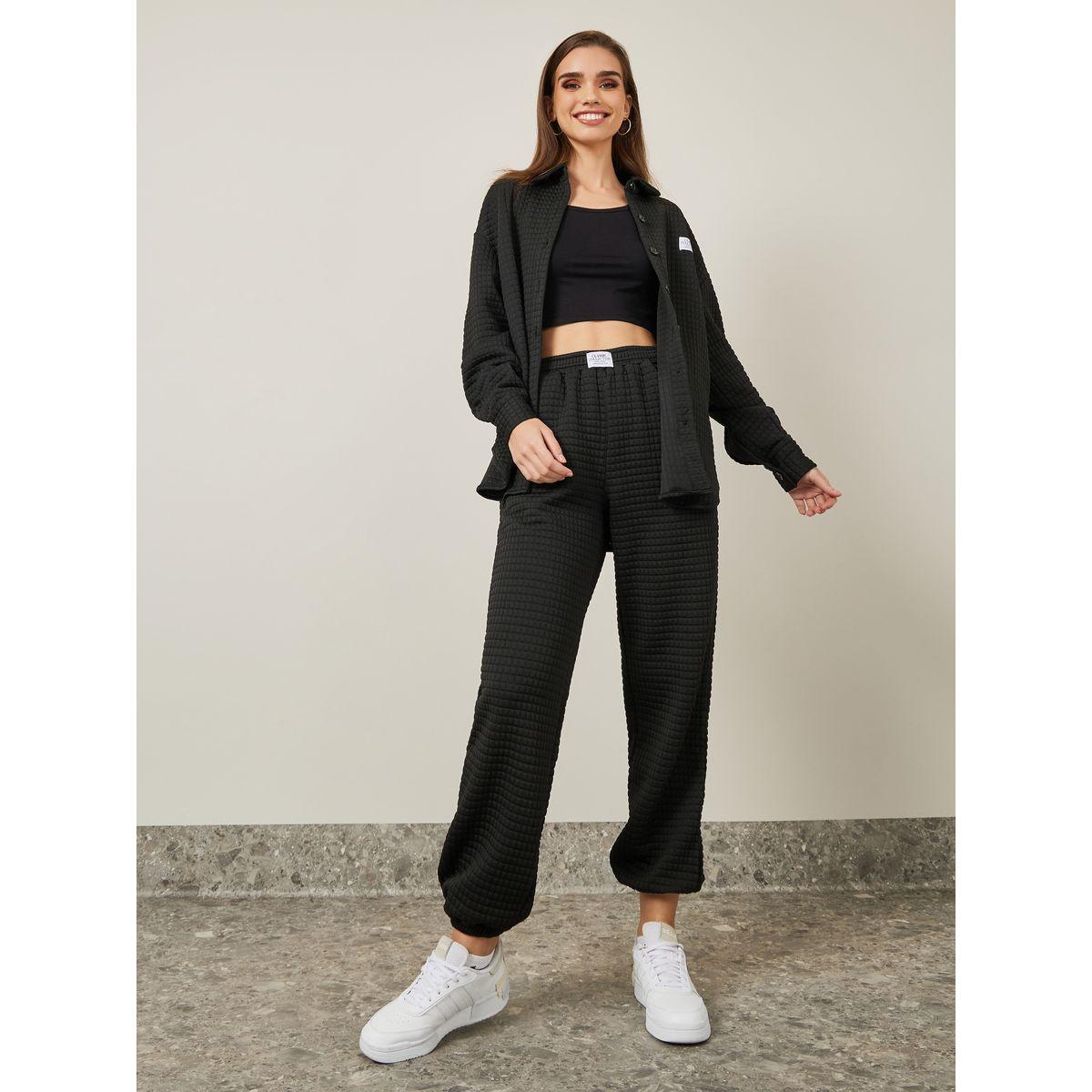 Styli Quilted Shacket & Joggers Co-Ords Set-women-clothing-coordsets-image-1