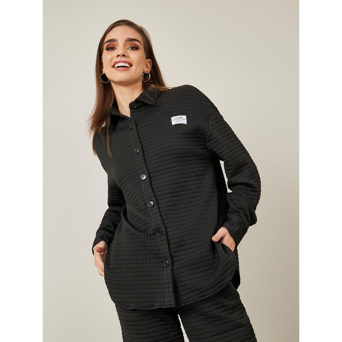 Styli Quilted Shacket & Joggers Co-Ords Set-women-clothing-coordsets-image-3