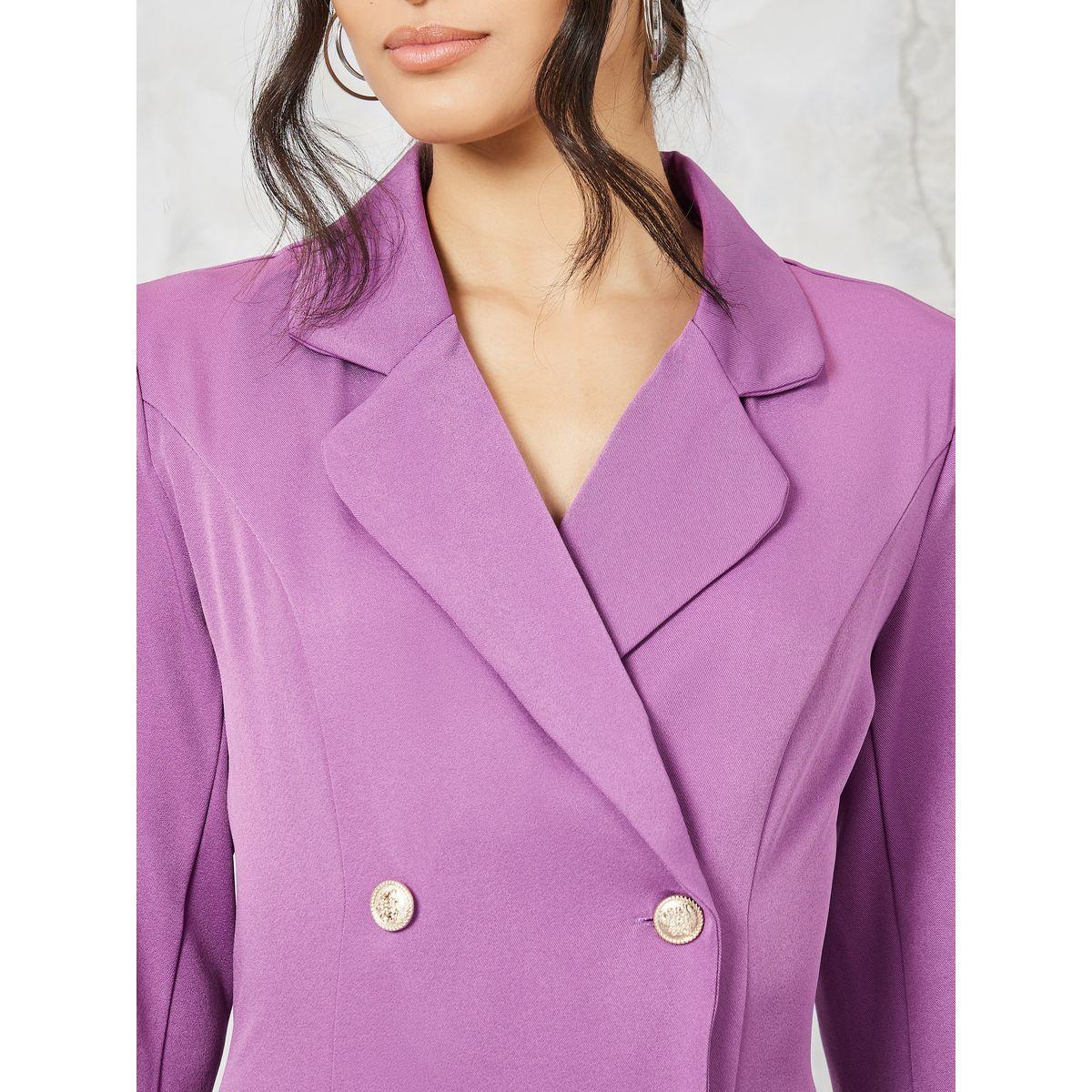فستان قصير مزين بكسرات وأزرار-women-clothing-dresses-image-3