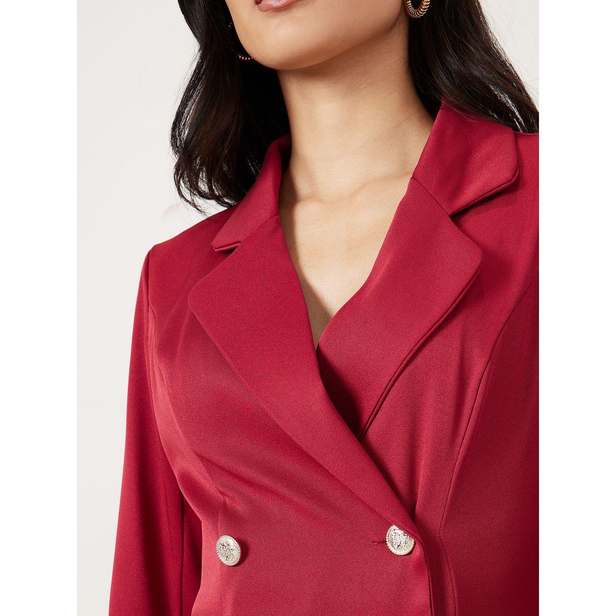 Styli Pleated Skater Hem Blazer Mini Dress-women-clothing-dresses-image-3