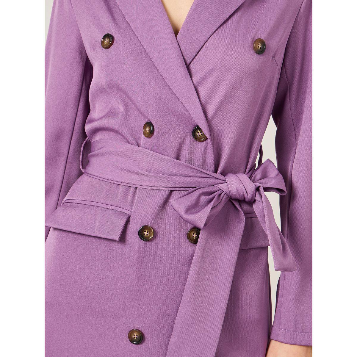 Styli Double Breasted Belted Blazer Mini Dress-women-clothing-dresses-image-3