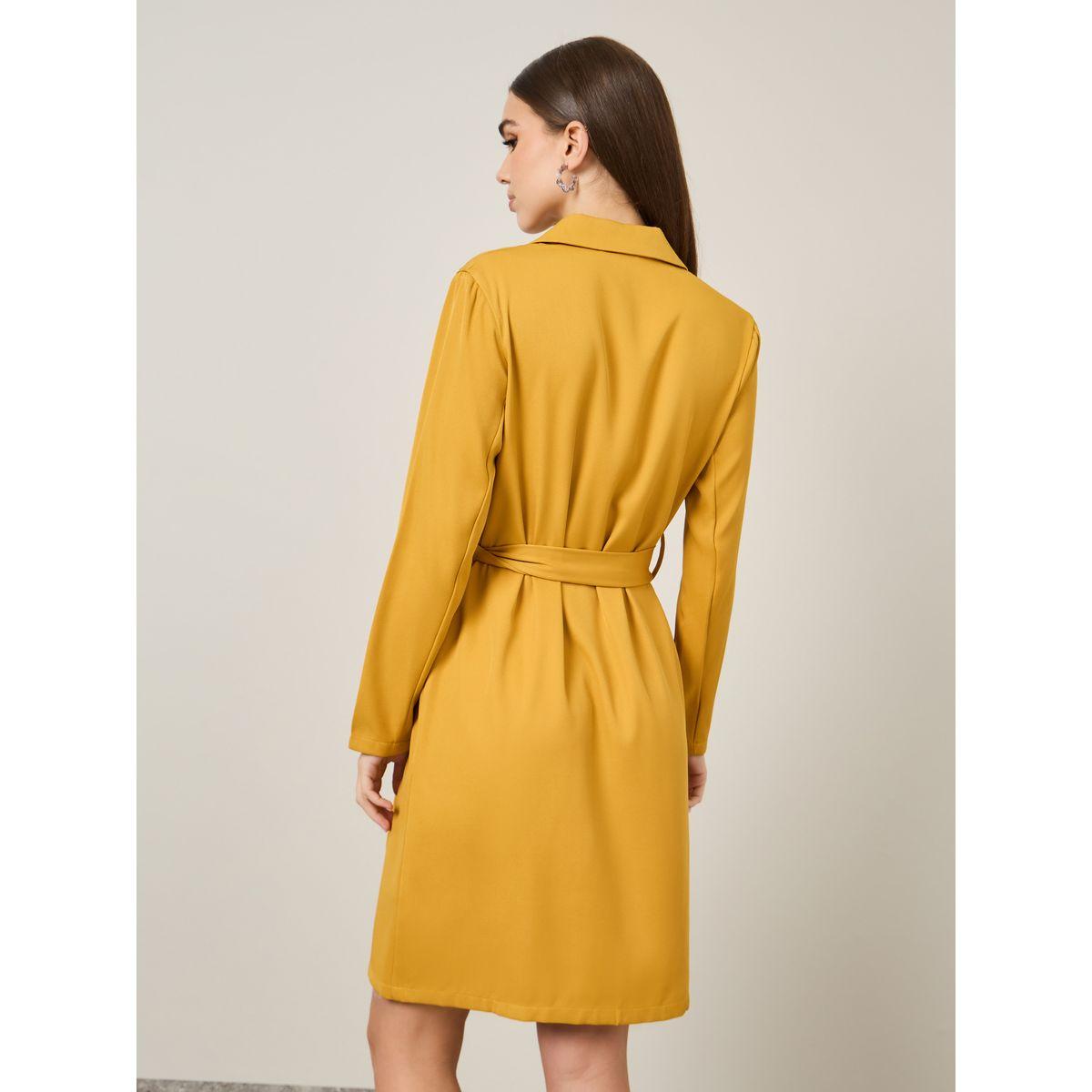 Styli Double Breasted Belted Blazer Mini Dress-women-clothing-dresses-image-4