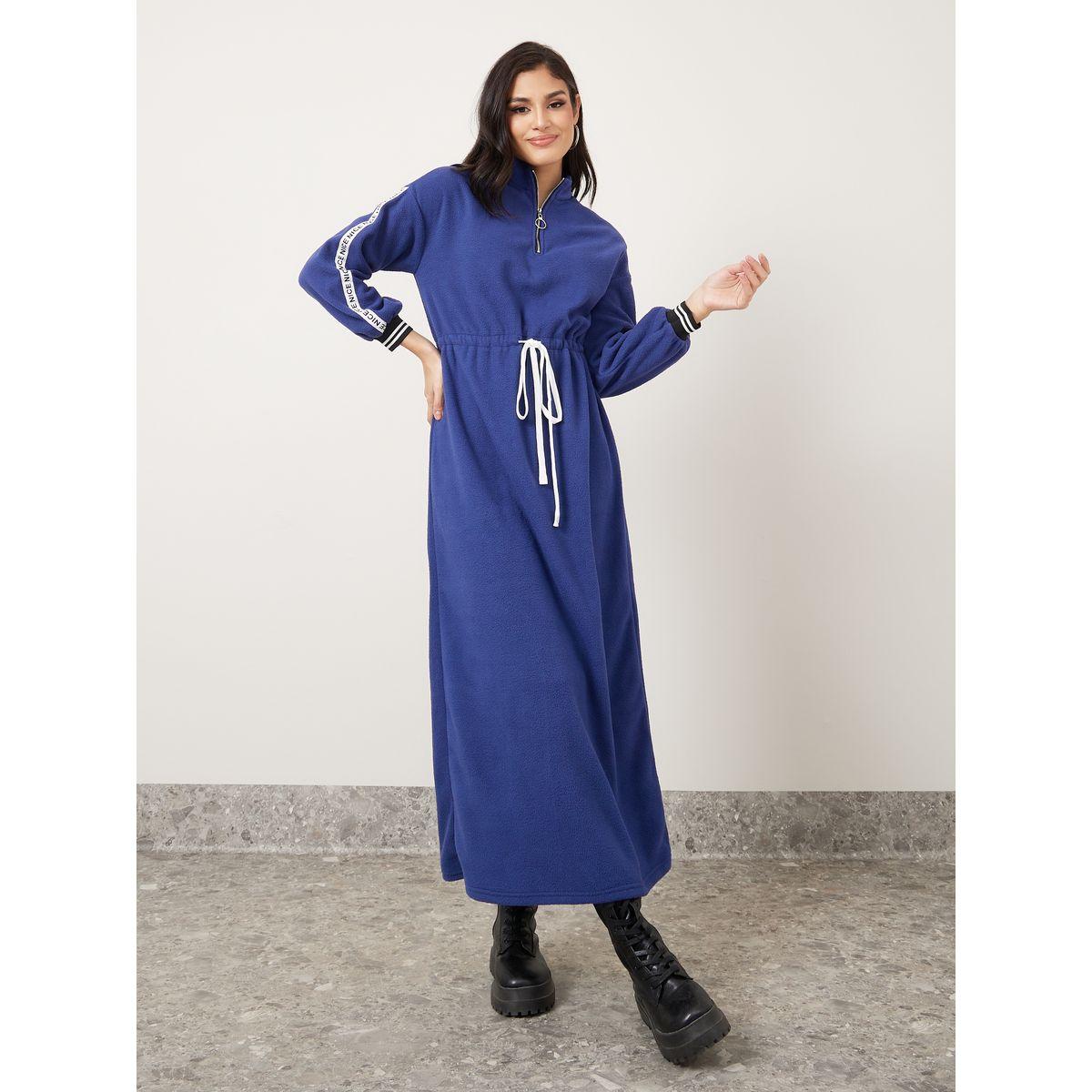 فستان طويل فليس بأربطة خصر-women-clothing-dresses-image-1